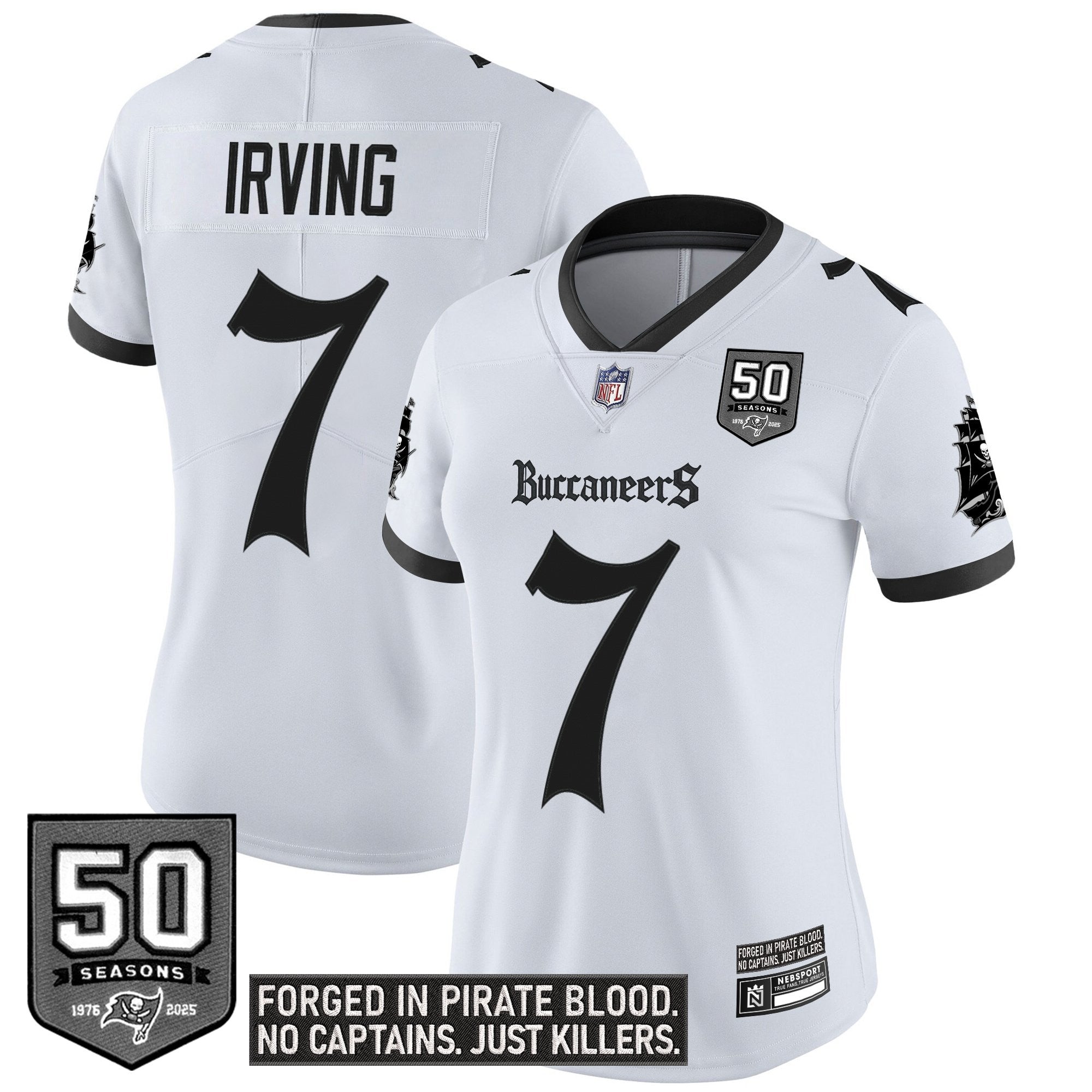 Women's Tampa Bay Buccaneers 'Gothic Pirate Shadows Edition' Vapor Limited Jersey - All Stitched