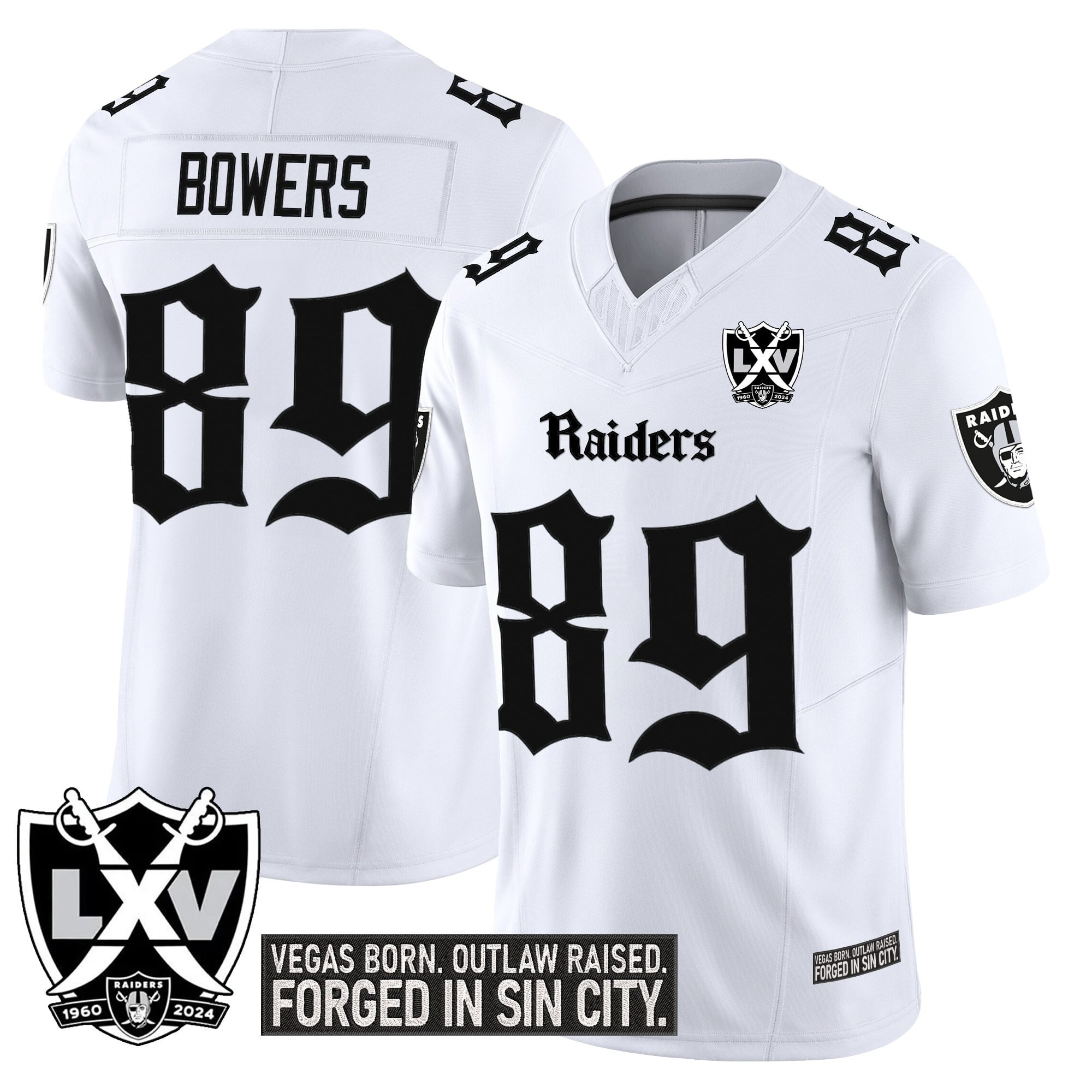 Men's Las Vegas Raiders 'Gothic Sin City Shadows Edition' Vapor Limited Jersey V2 - All Stitched