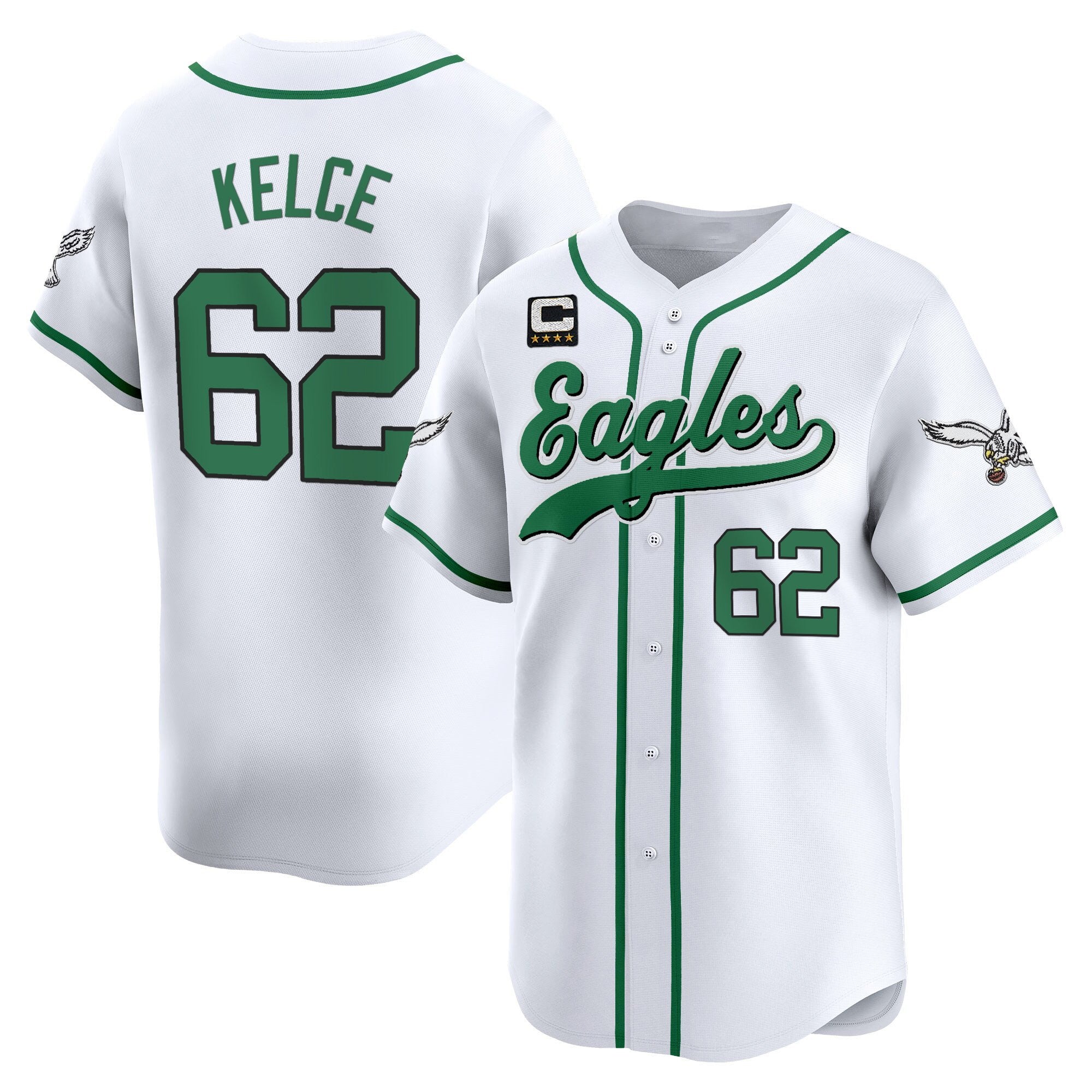Men's Philadelphia Eagles 2025 Vapor Baseball Jersey - All Stitched