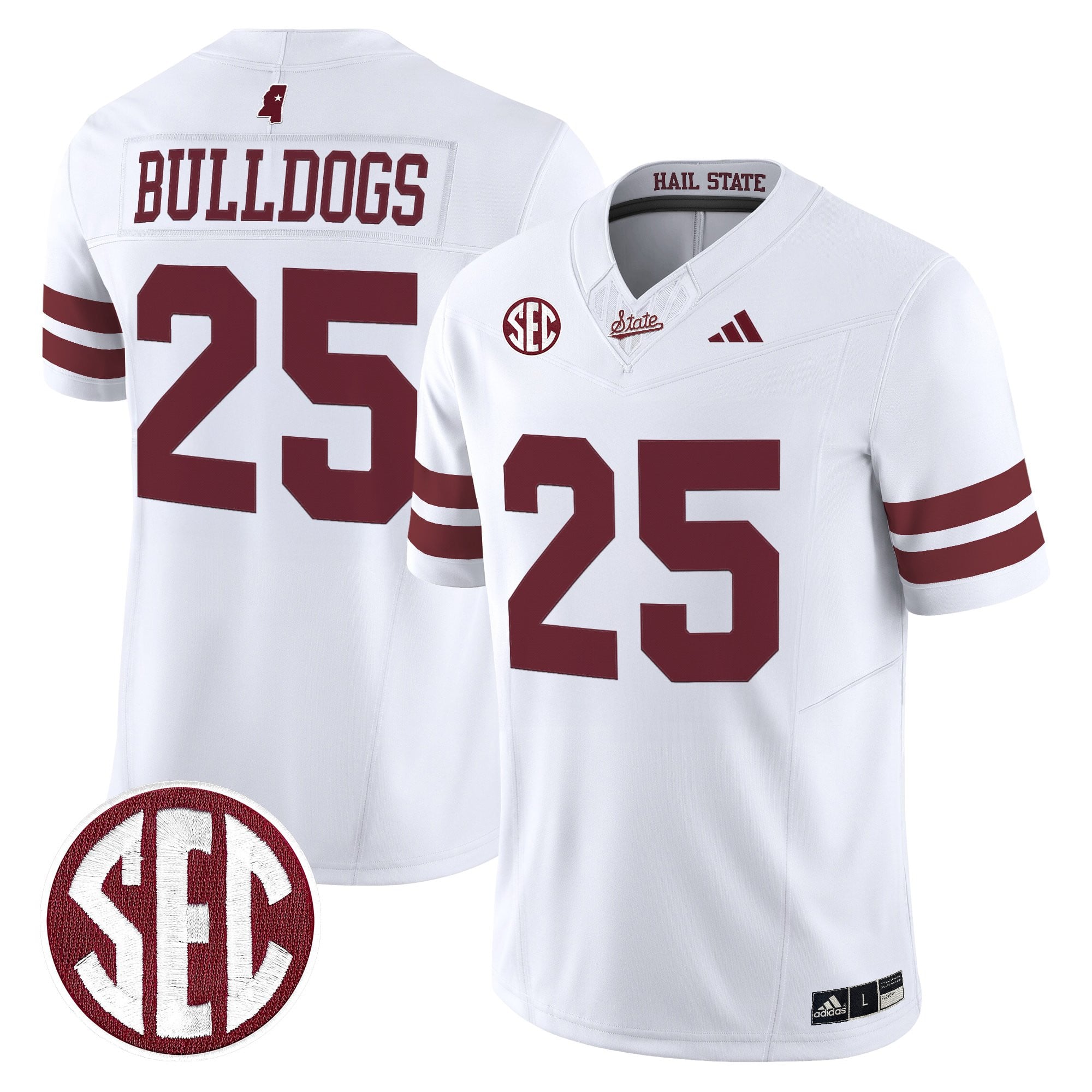 Men's Mississippi State Bulldogs 'Dark Mode' Vapor Limited Jersey - All Stitched