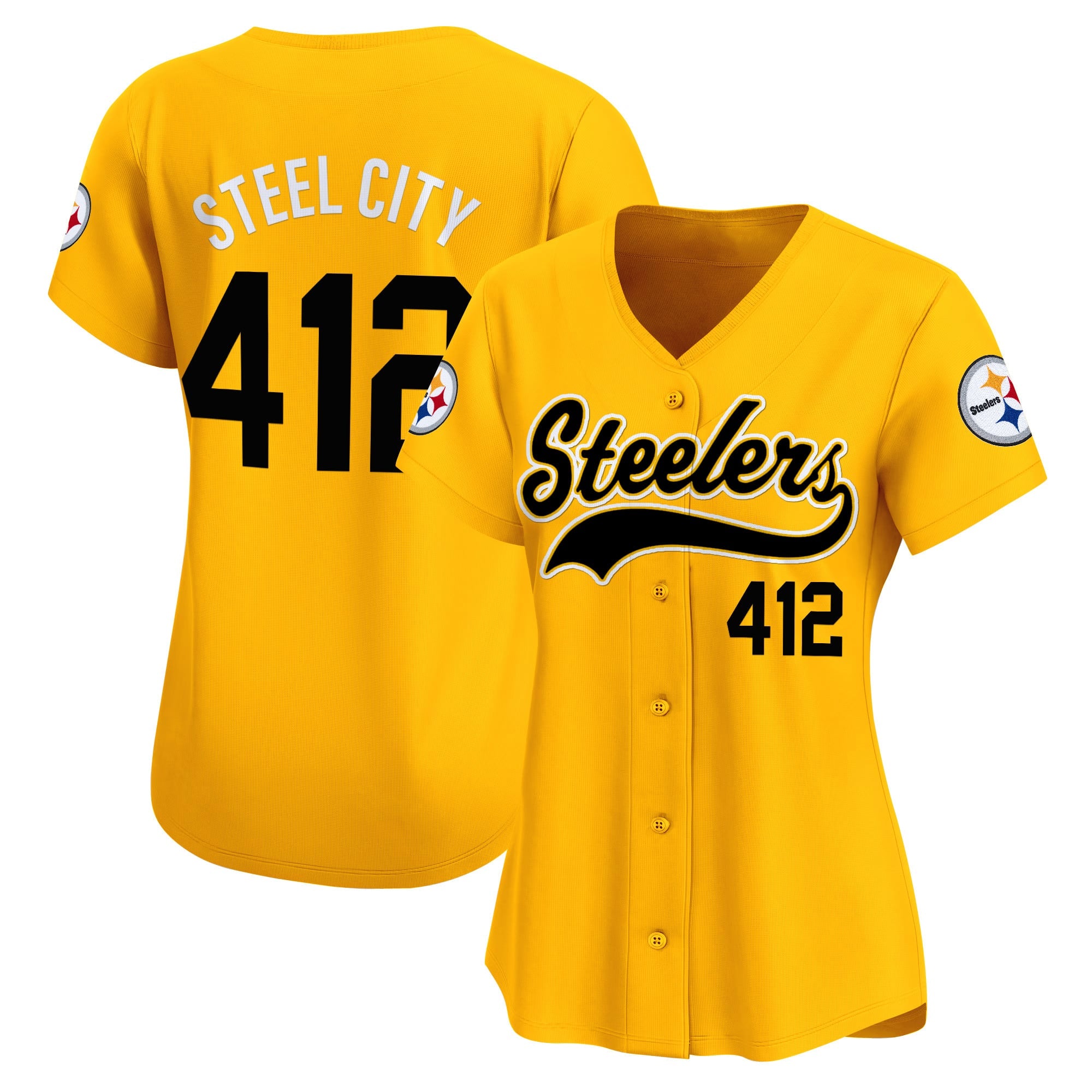 Women's Pittsburgh Steelers 2025 Vapor Baseball Jersey - All Stitched
