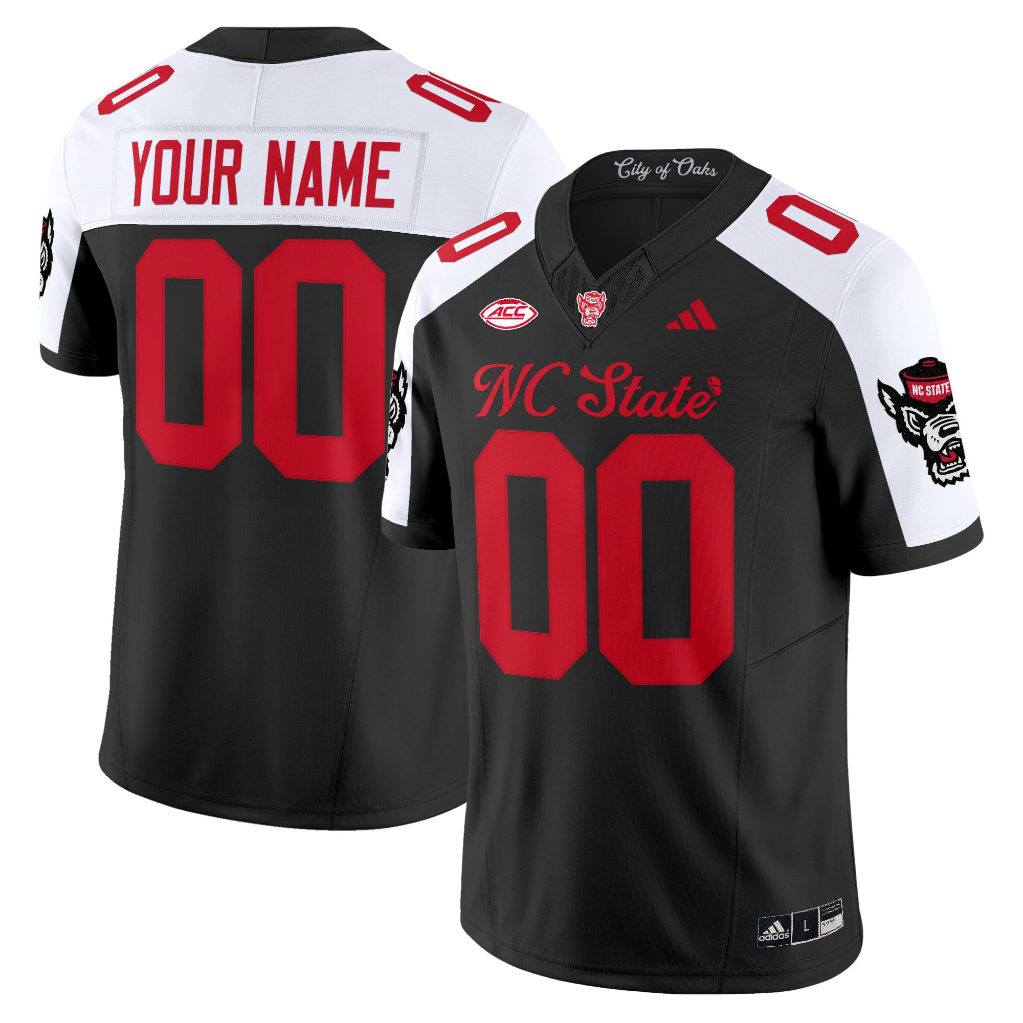 NC State Wolfpack 'City of Oaks' Vapor Limited Custom Jersey - All Stitched