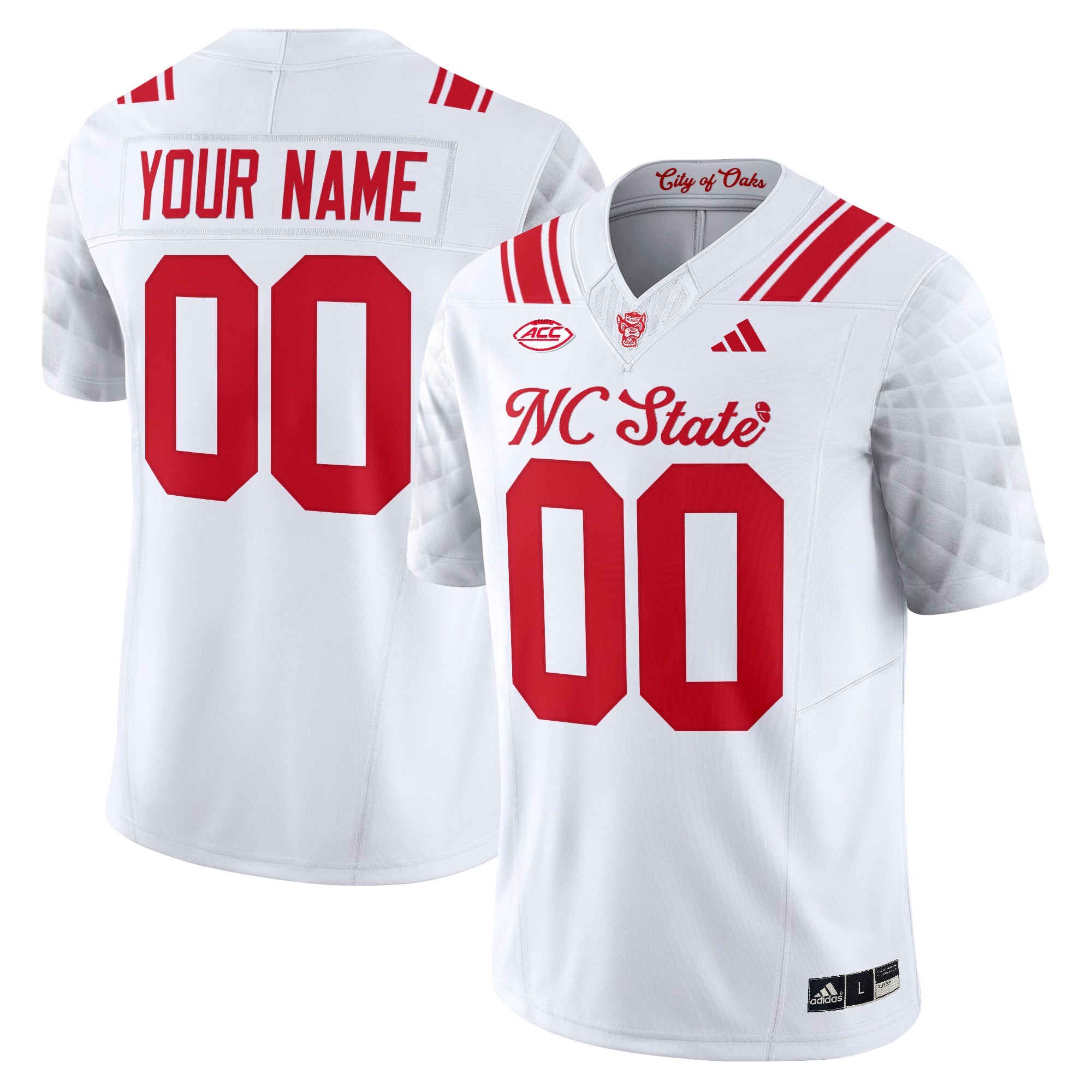 NC State Wolfpack 'City of Oaks' Vapor Limited Custom Jersey - All Stitched