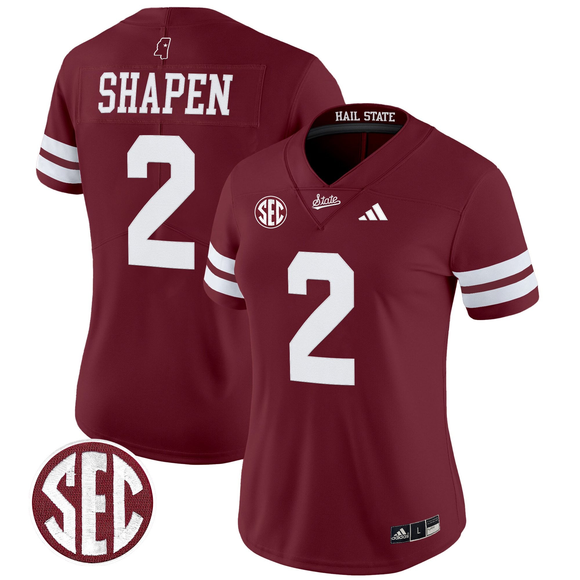Women's Mississippi State Bulldogs 'Dark Mode' Vapor Limited Jersey - All Stitched
