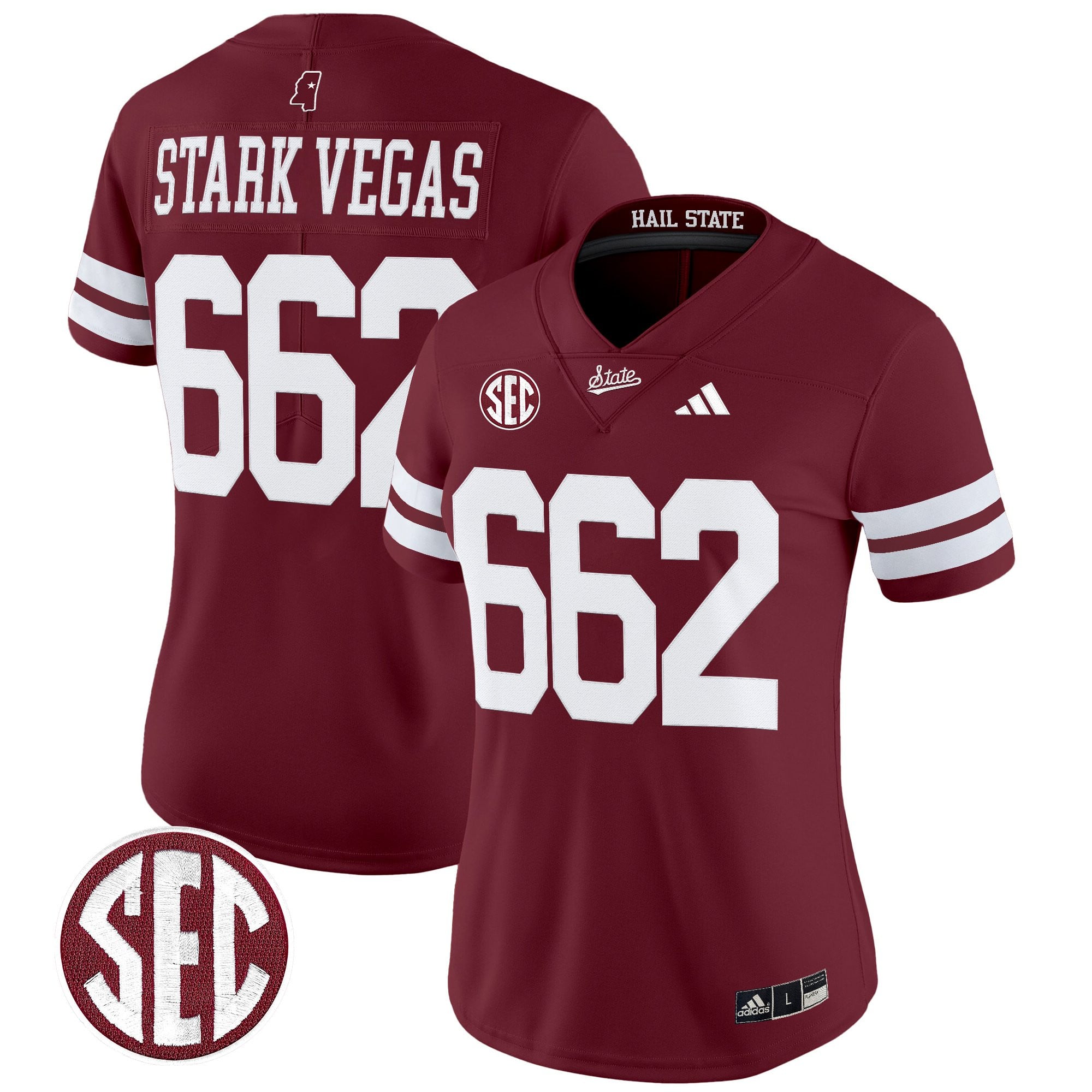 Women's Mississippi State Bulldogs 'Dark Mode' Vapor Limited Jersey - All Stitched