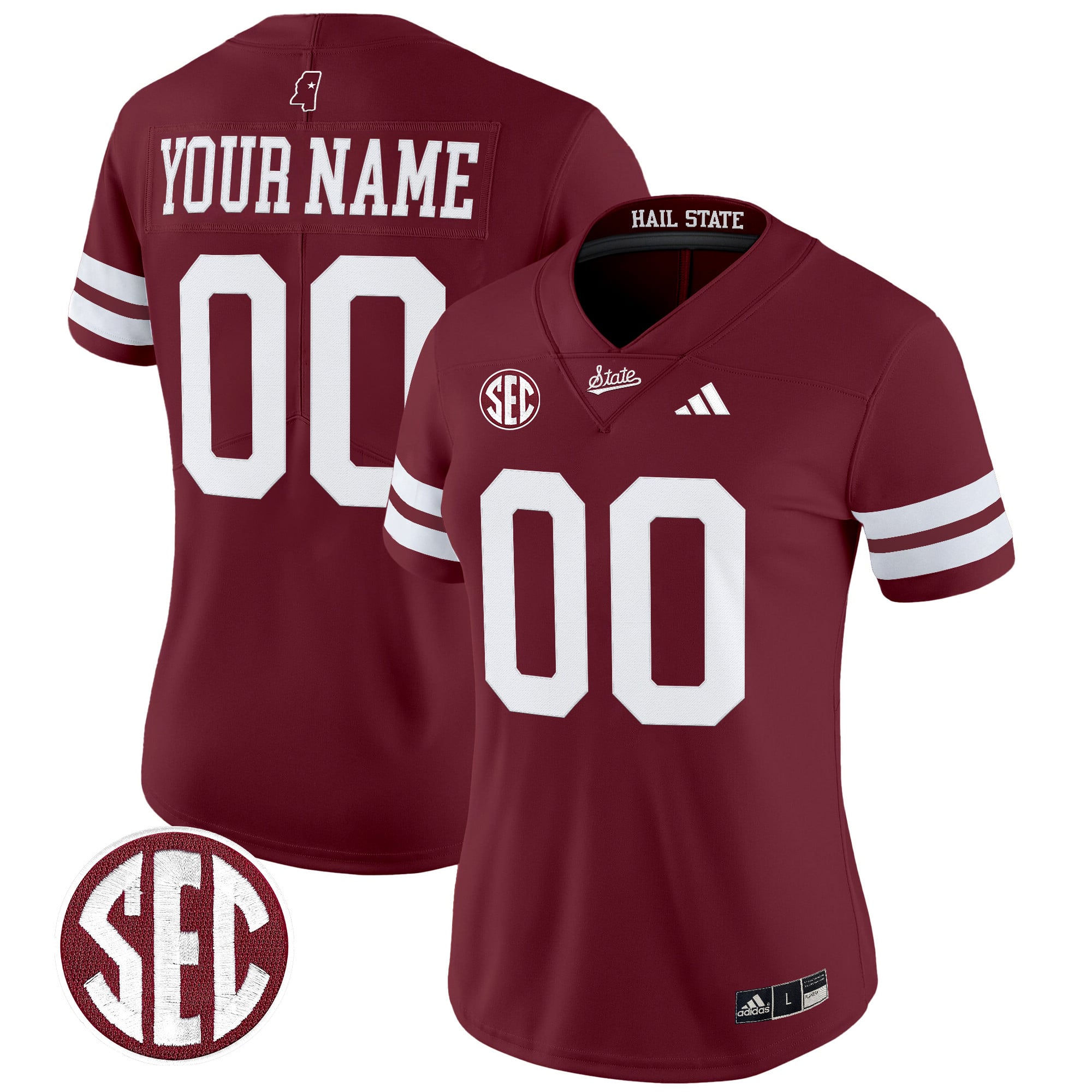 Mississippi State Bulldogs 'Dark Mode' Vapor Limited Custom Jersey - All Stitched