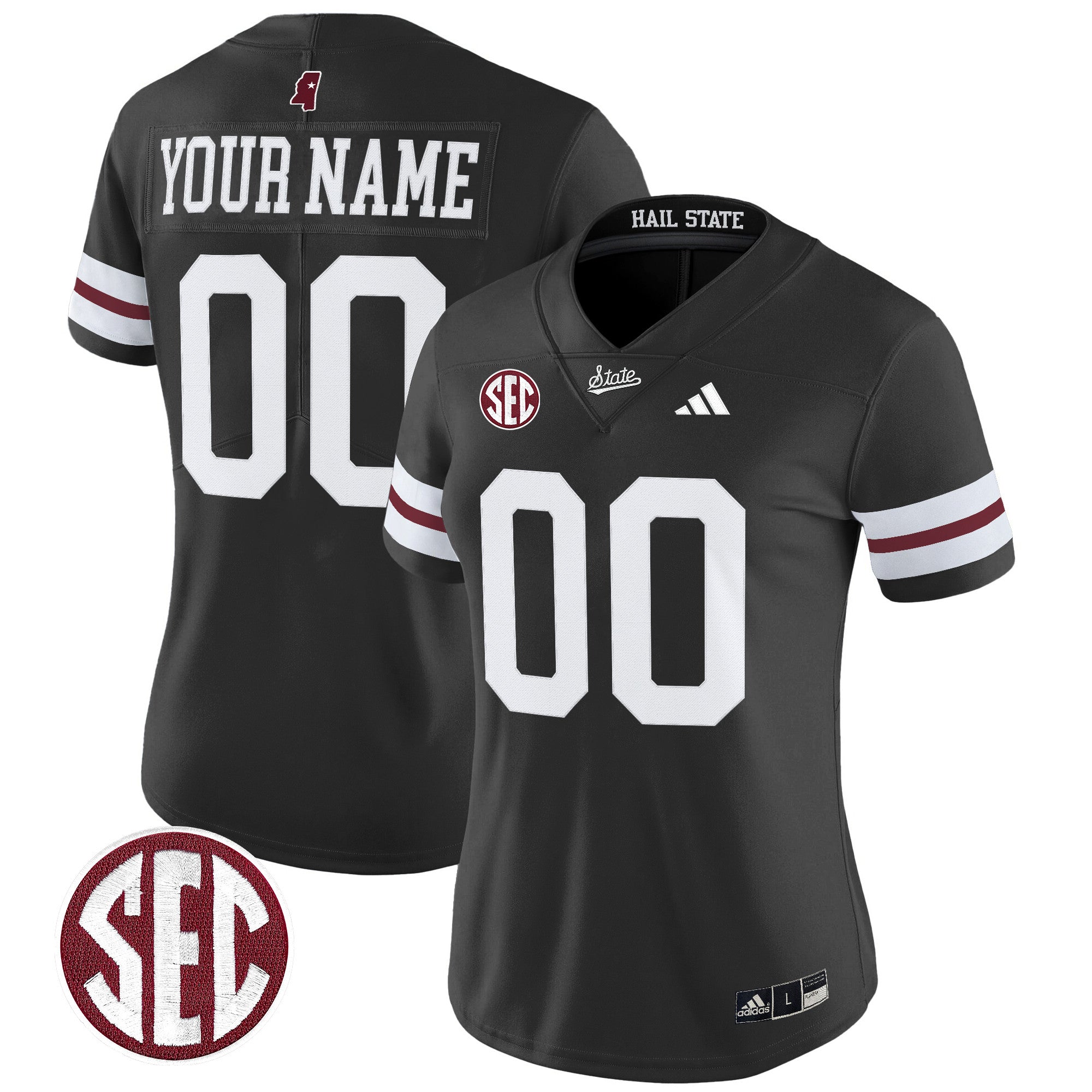 Mississippi State Bulldogs 'Dark Mode' Vapor Limited Custom Jersey - All Stitched