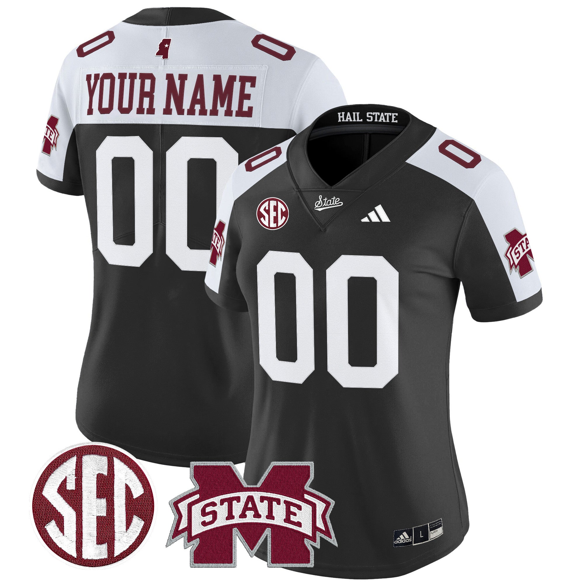 Mississippi State Bulldogs 'Dark Mode' Vapor Limited Custom Jersey - All Stitched