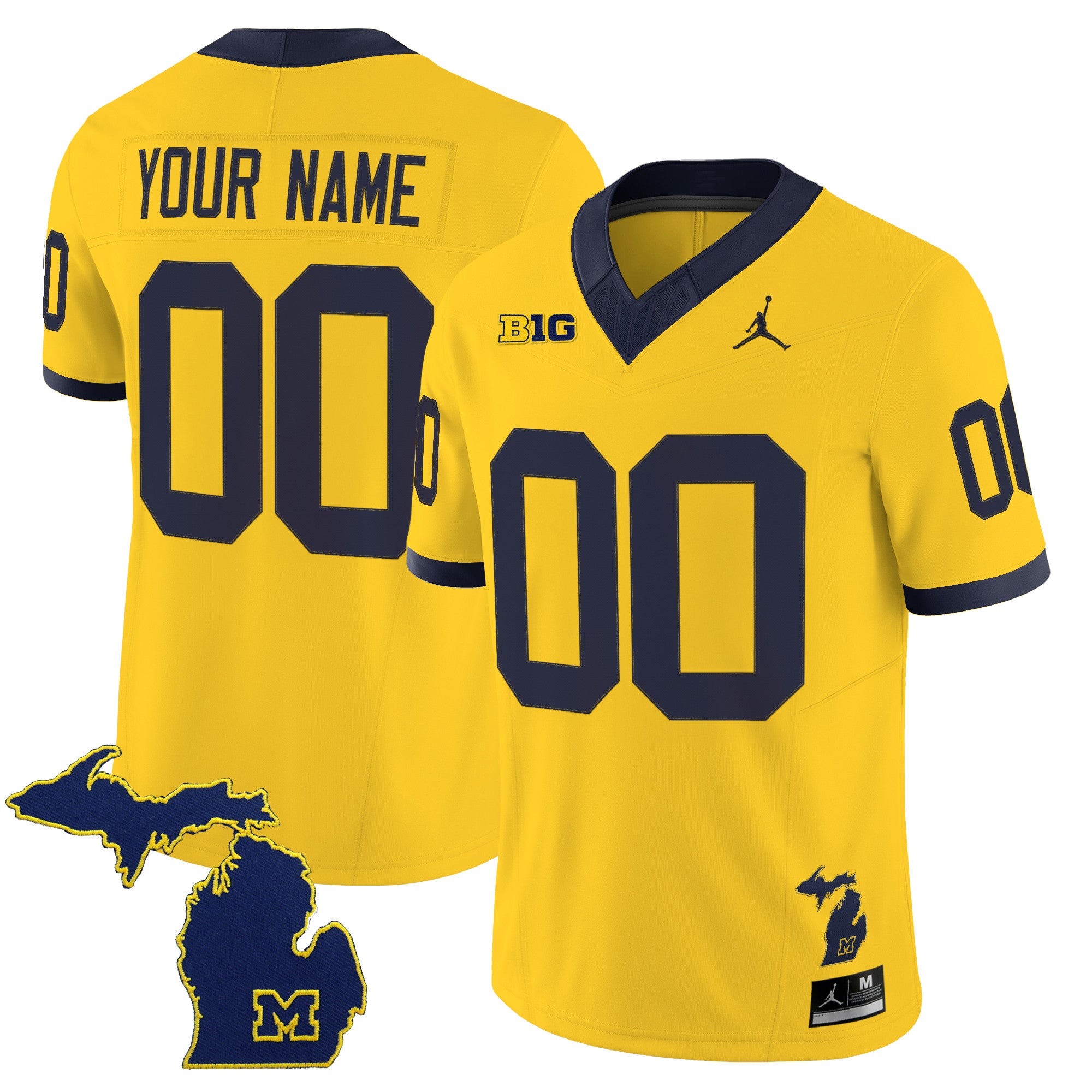 Michigan Wolverines 2025 Vapor Limited Custom Jersey V2 - All Stitched