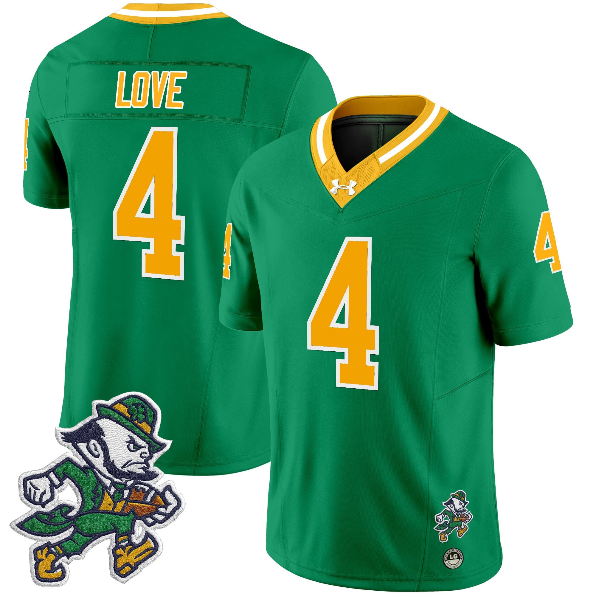 Men's Notre Dame Fighting Irish 2025 'Gridiron Leprechaun Edition' Vapor Limited Jersey – All Stitched