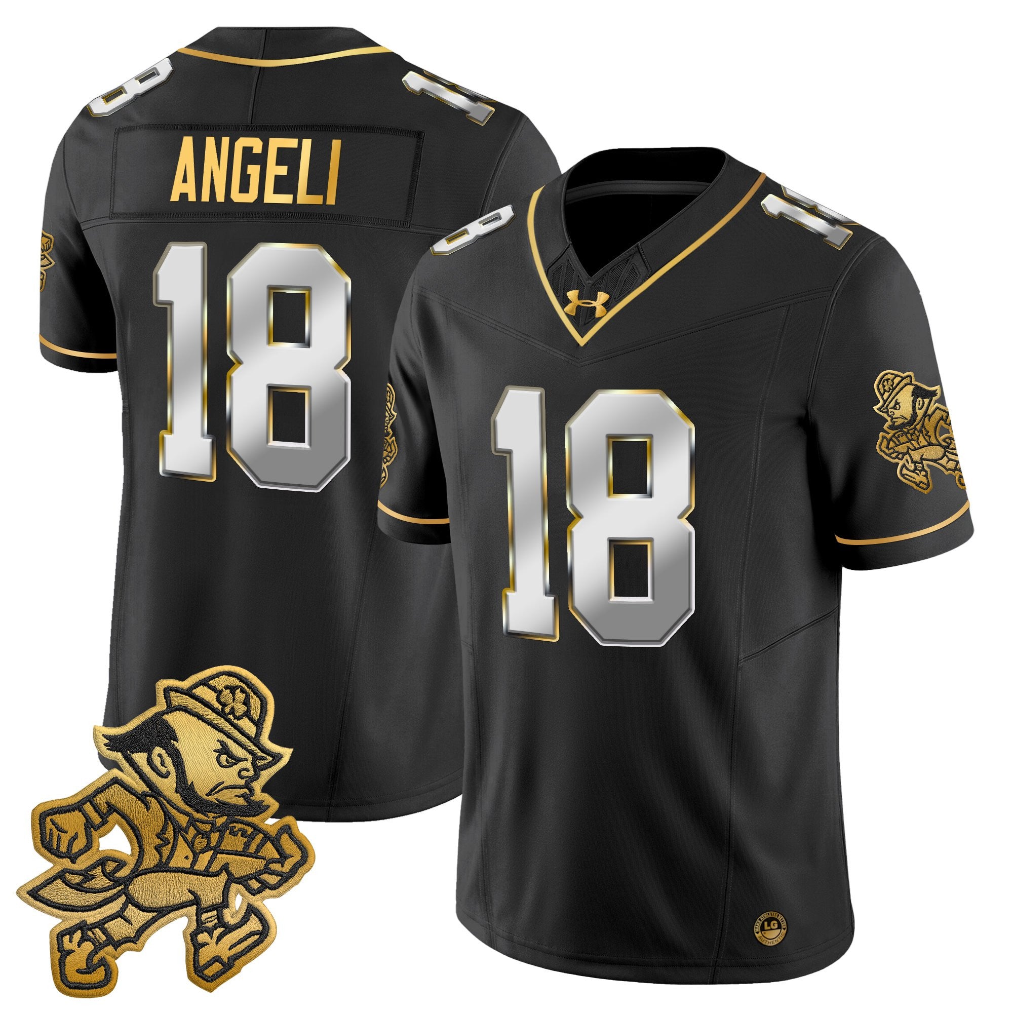 Men's Notre Dame Fighting Irish 2025 'Gridiron Leprechaun Edition' Gold Vapor Limited Jersey – All Stitched