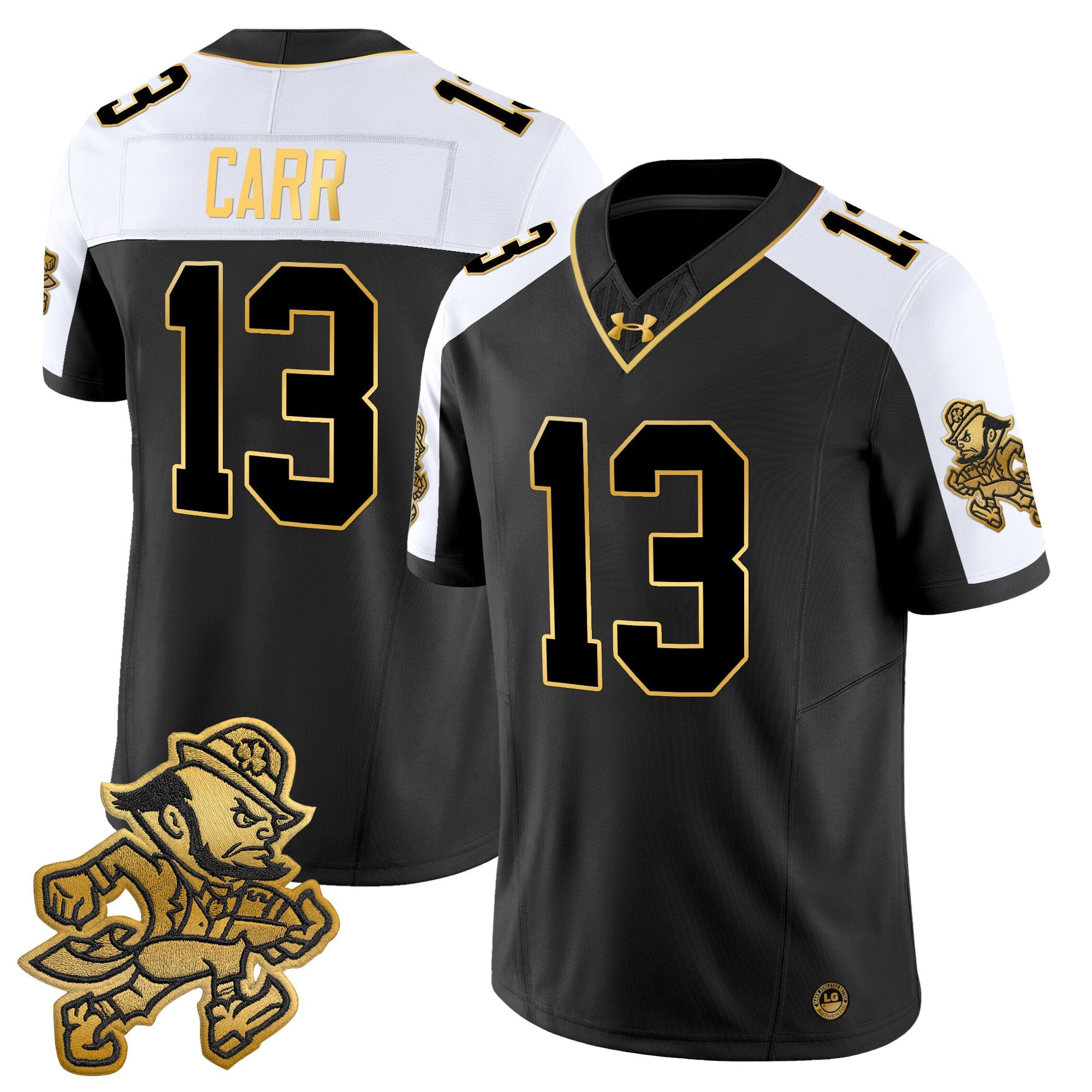 Men's Notre Dame Fighting Irish 2025 'Gridiron Leprechaun Edition' Gold Vapor Limited Jersey – All Stitched