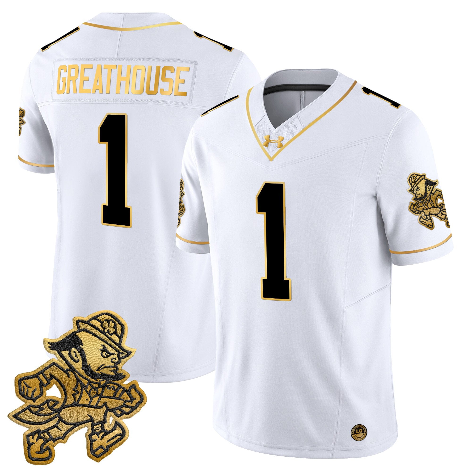 Men's Notre Dame Fighting Irish 2025 'Gridiron Leprechaun Edition' Gold Vapor Limited Jersey – All Stitched