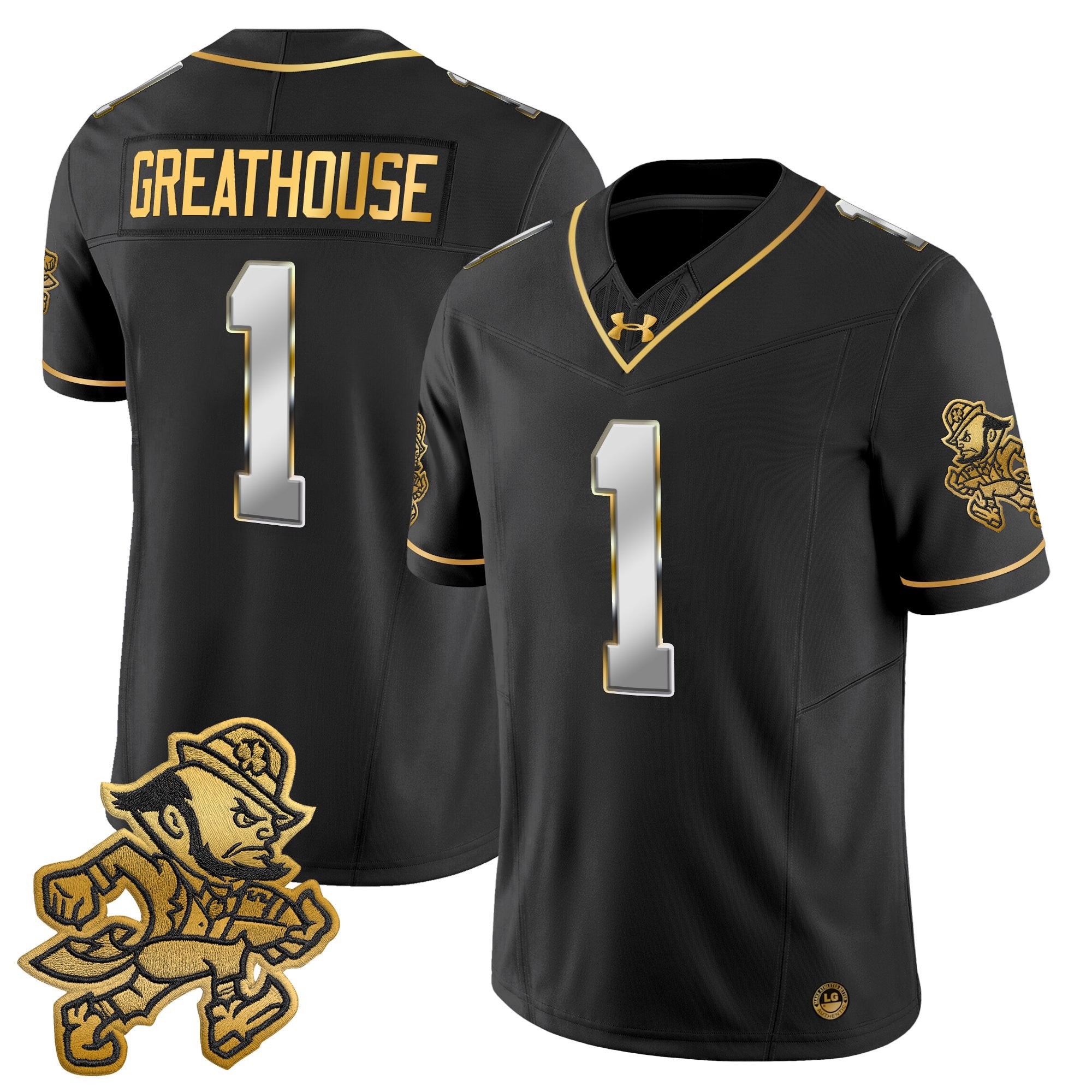 Men's Notre Dame Fighting Irish 2025 'Gridiron Leprechaun Edition' Gold Vapor Limited Jersey – All Stitched