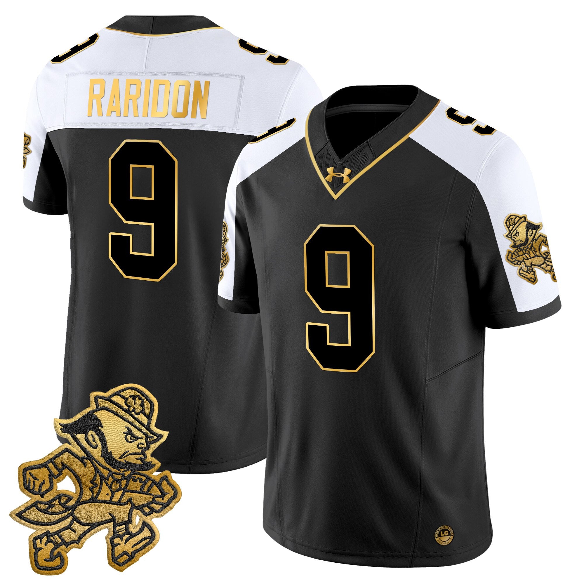 Men's Notre Dame Fighting Irish 2025 'Gridiron Leprechaun Edition' Gold Vapor Limited Jersey – All Stitched