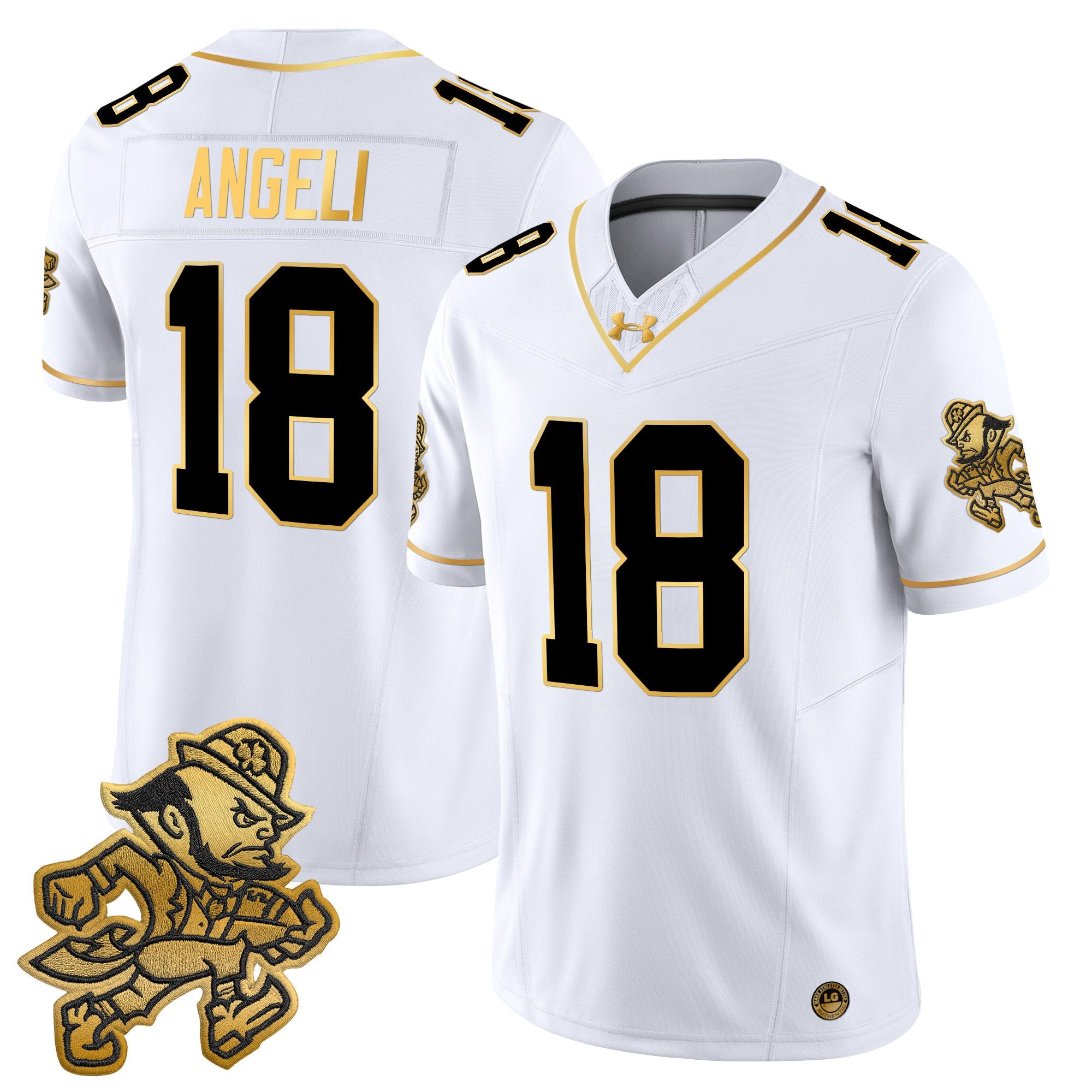 Men's Notre Dame Fighting Irish 2025 'Gridiron Leprechaun Edition' Gold Vapor Limited Jersey – All Stitched