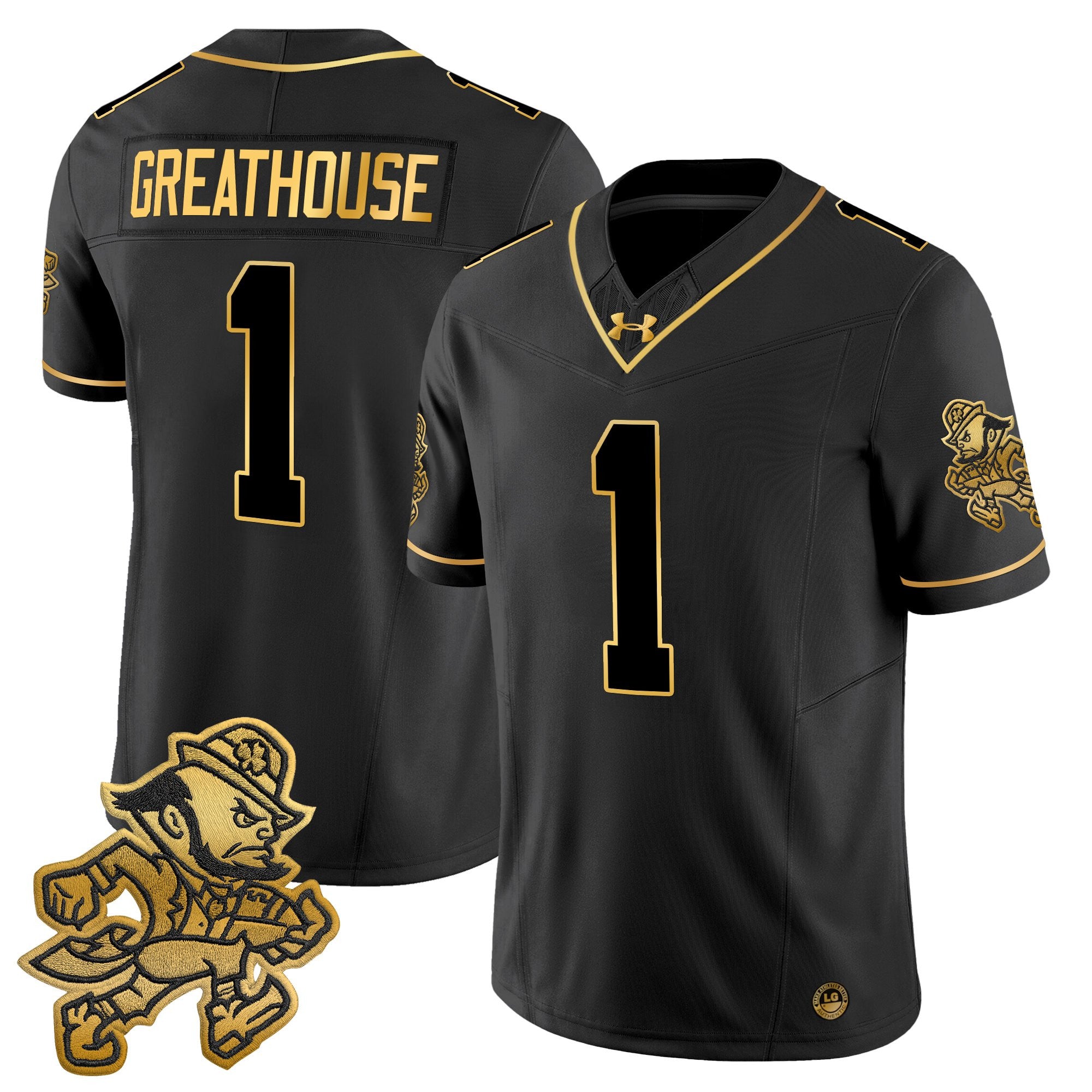 Men's Notre Dame Fighting Irish 2025 'Gridiron Leprechaun Edition' Gold Vapor Limited Jersey – All Stitched