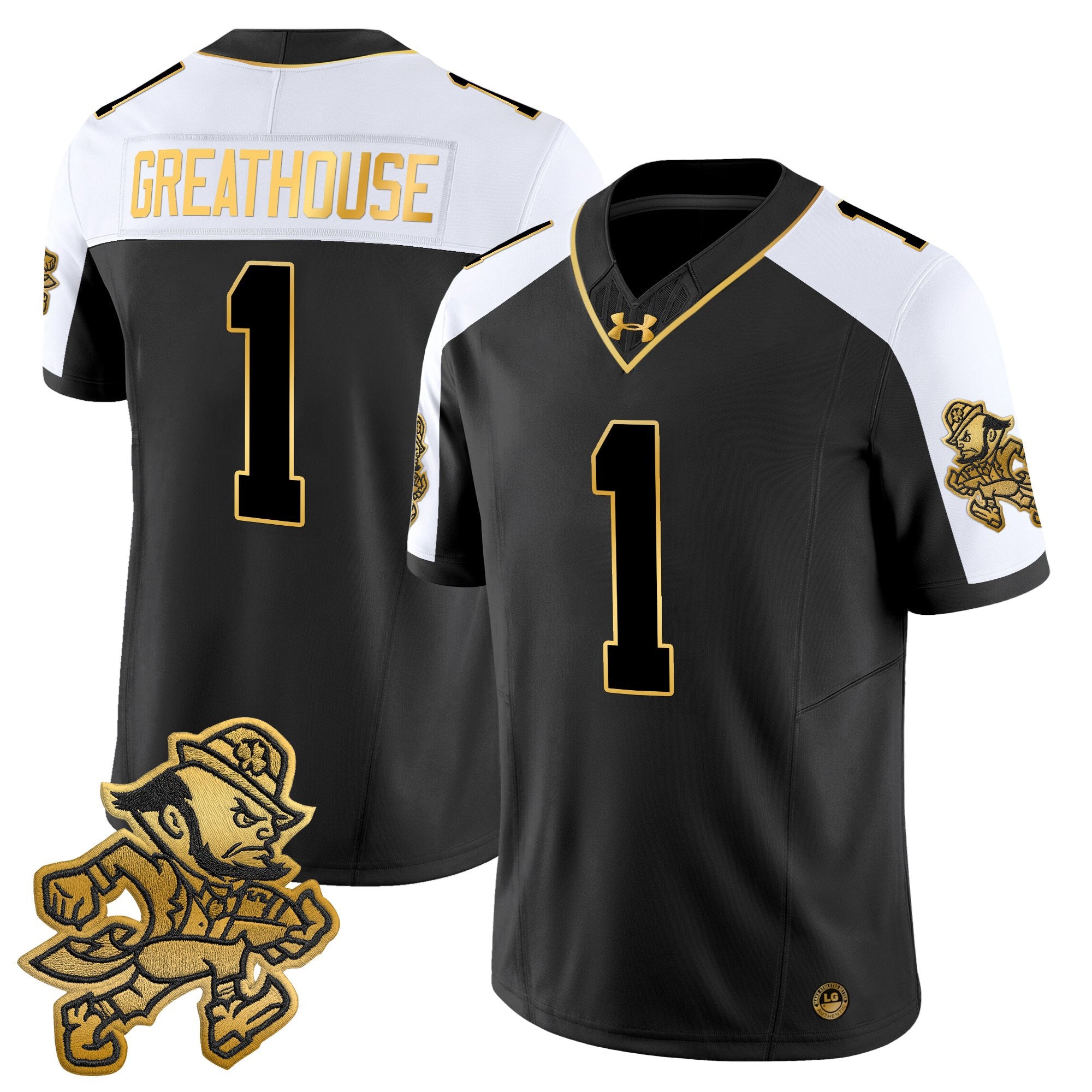 Men's Notre Dame Fighting Irish 2025 'Gridiron Leprechaun Edition' Gold Vapor Limited Jersey – All Stitched