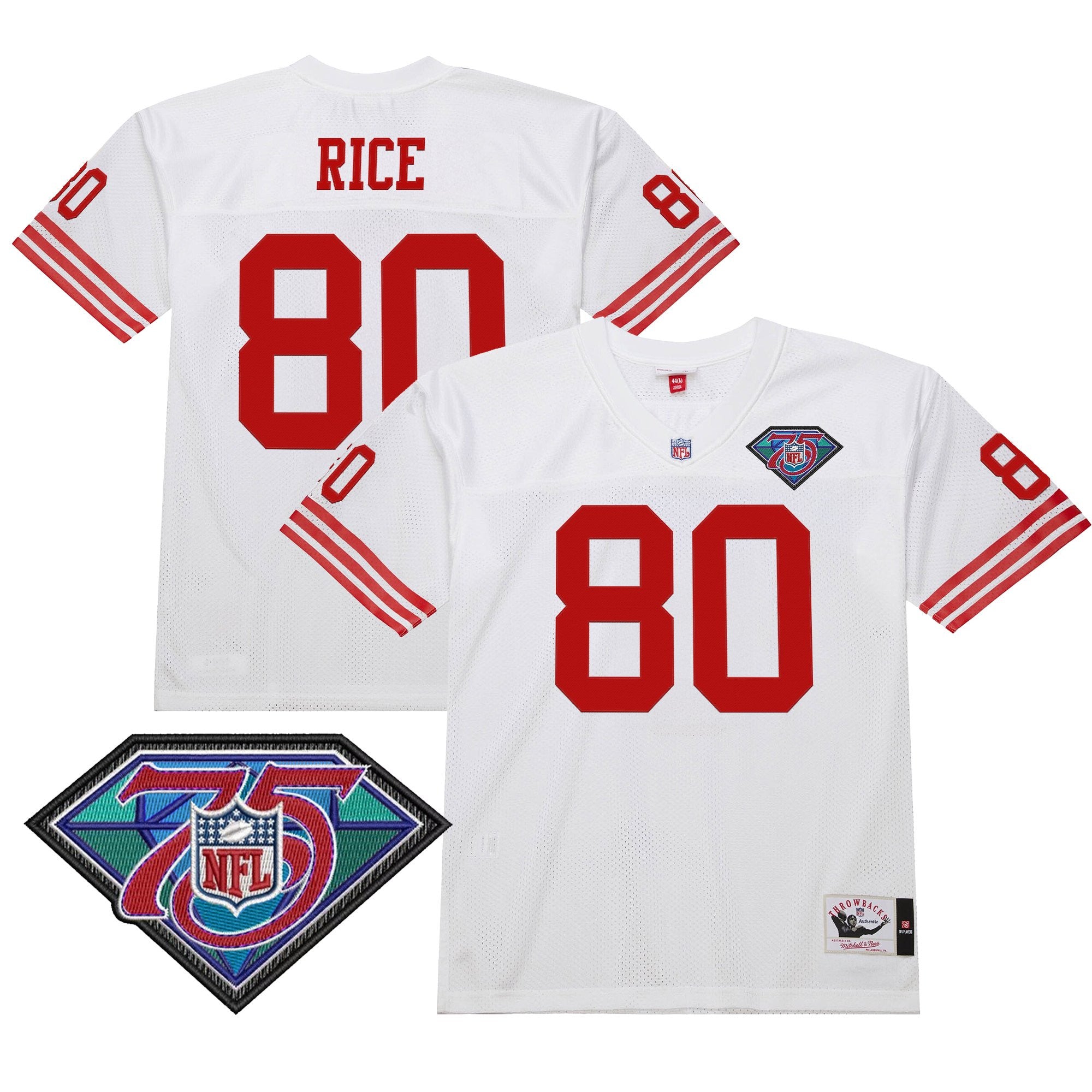 Men's San Francisco 49ers Throwback Player Jersey - All Stitched