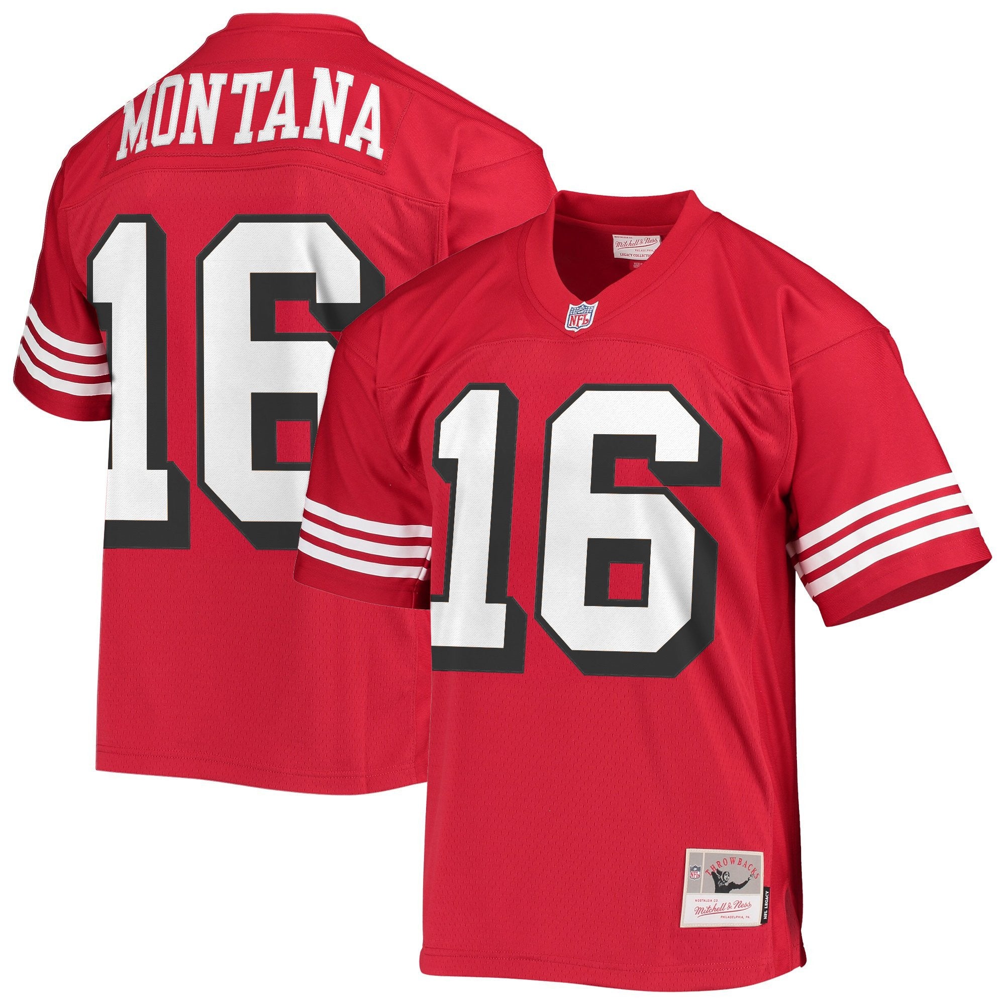 Men's San Francisco 49ers Throwback Player Jersey - All Stitched