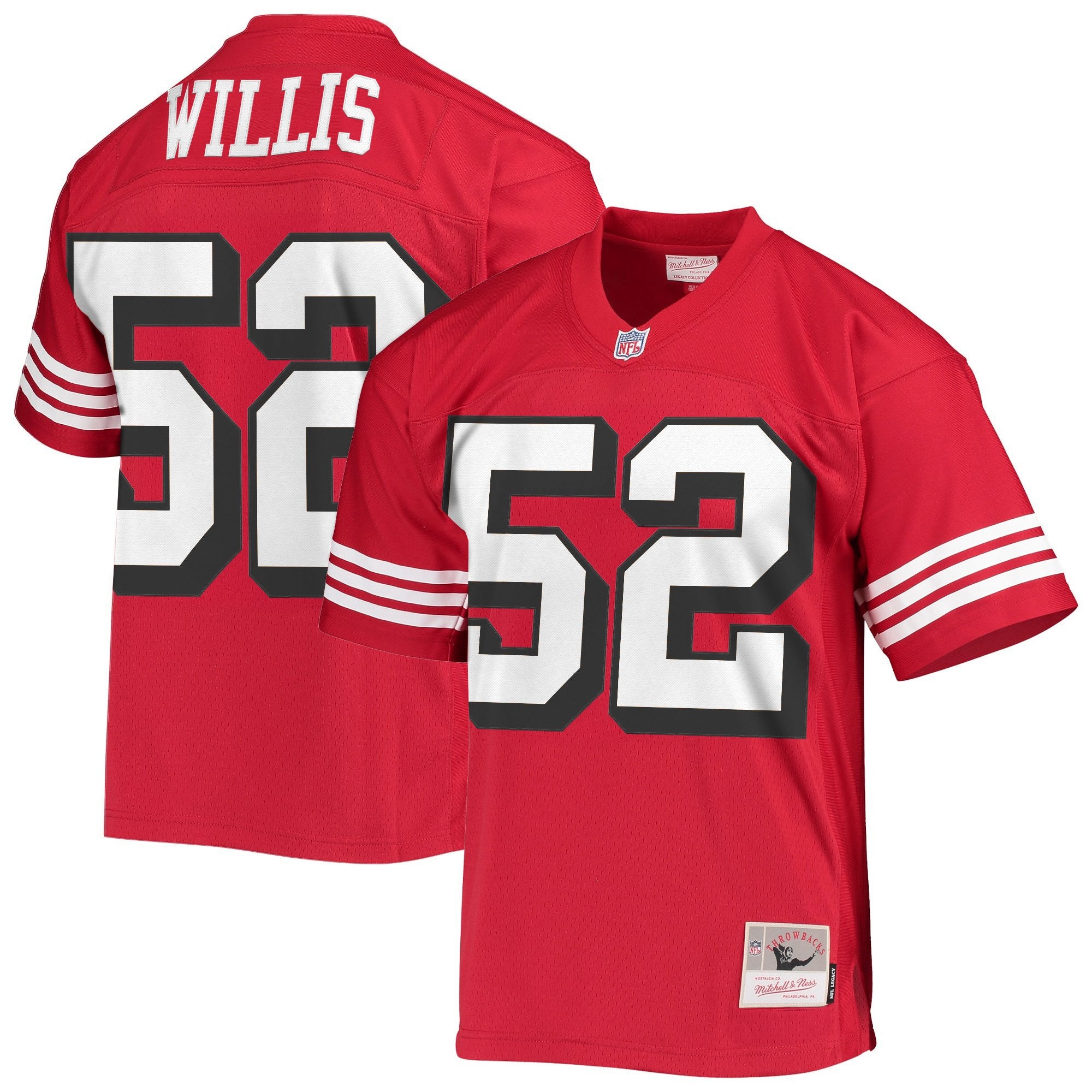 Men's San Francisco 49ers Throwback Player Jersey - All Stitched