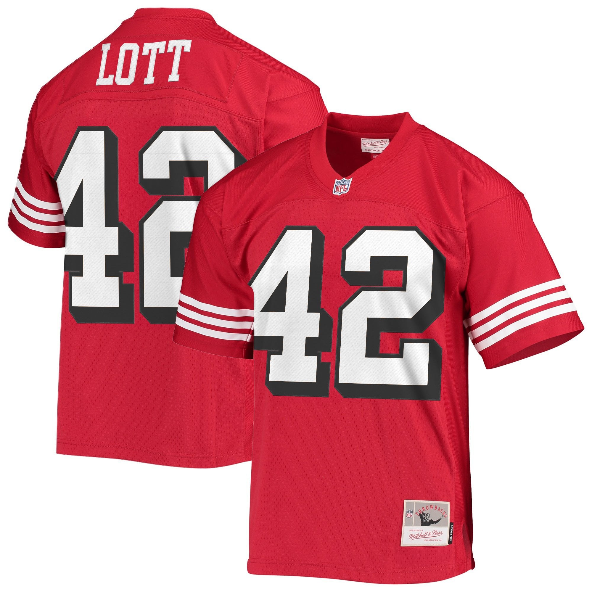 Men's San Francisco 49ers Throwback Player Jersey - All Stitched