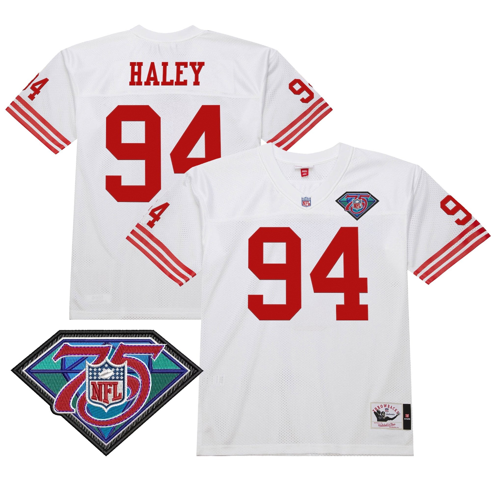Men's San Francisco 49ers Throwback Player Jersey - All Stitched