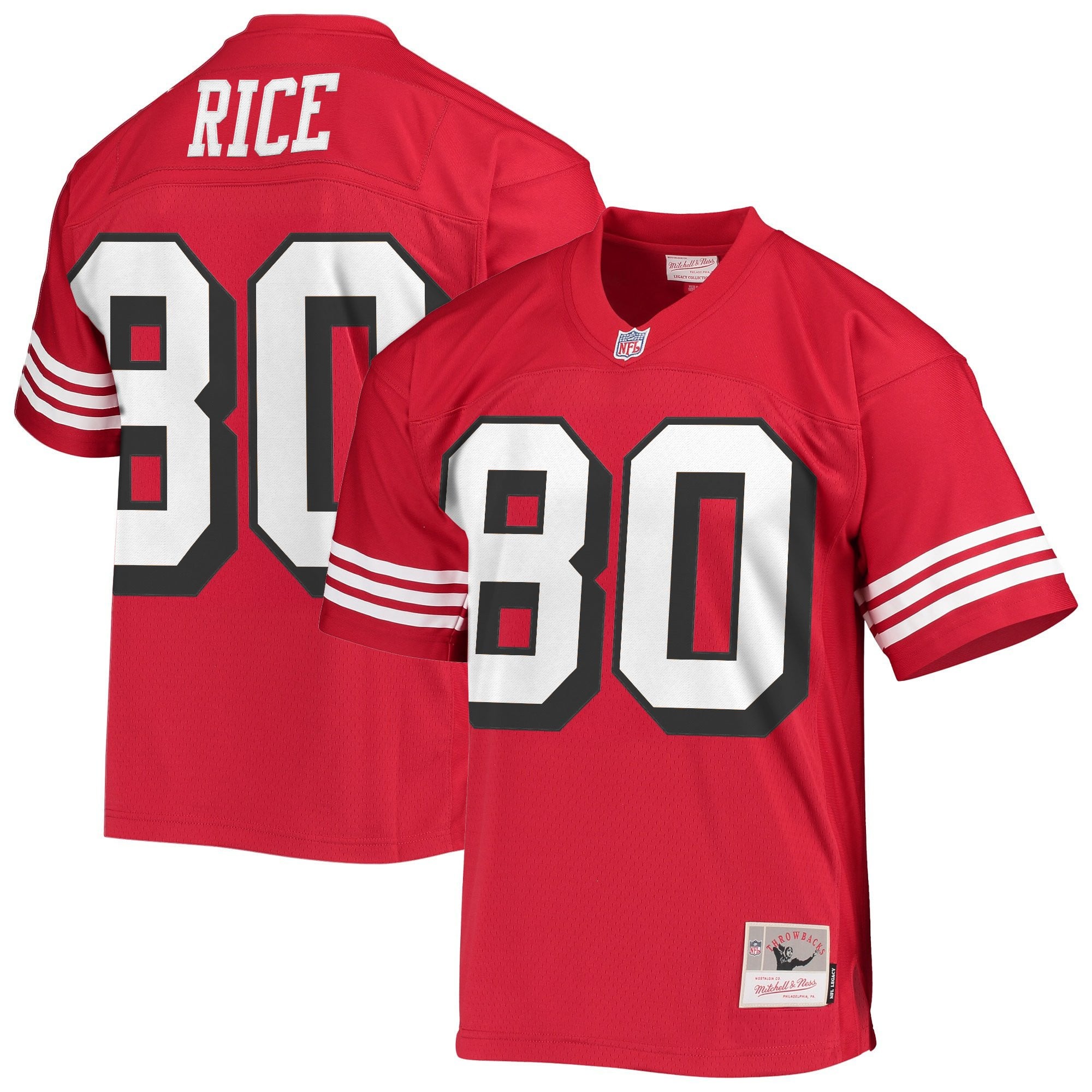 Men's San Francisco 49ers Throwback Player Jersey - All Stitched
