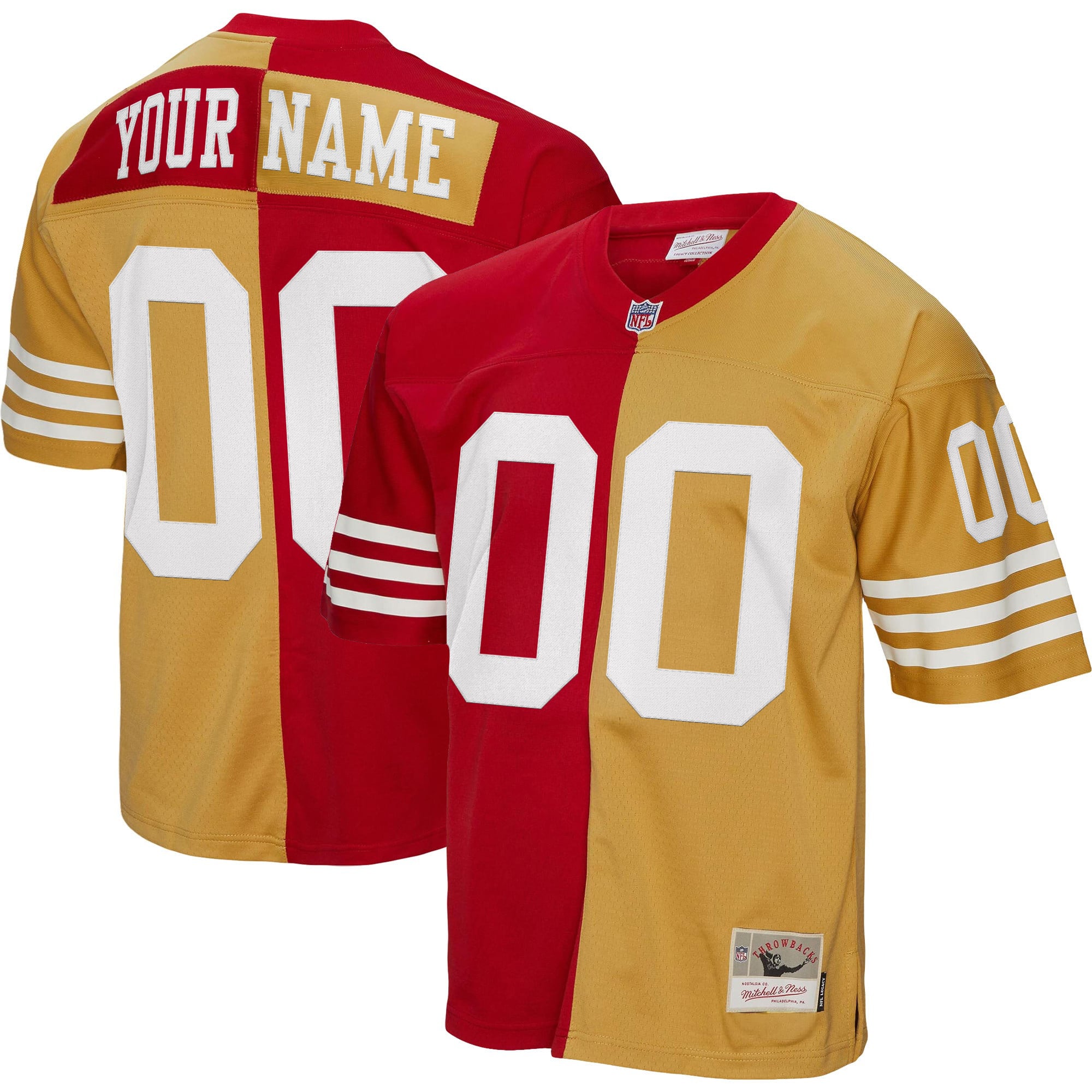 San Francisco 49ers Throwback Player Custom Jersey - All Stitched