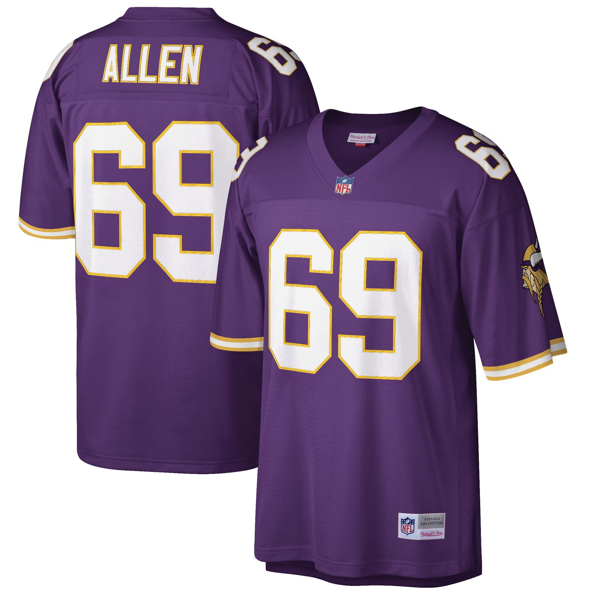 Men's Minnesota Vikings Throwback Player Jersey - All Stitched