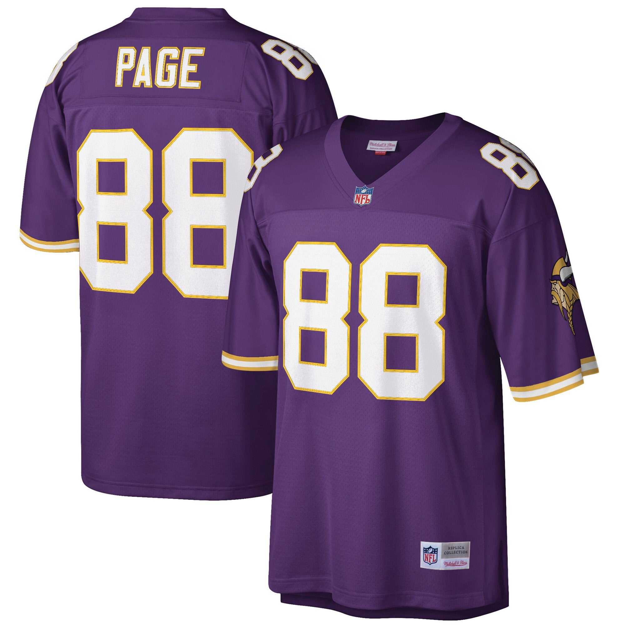Men's Minnesota Vikings Throwback Player Jersey - All Stitched
