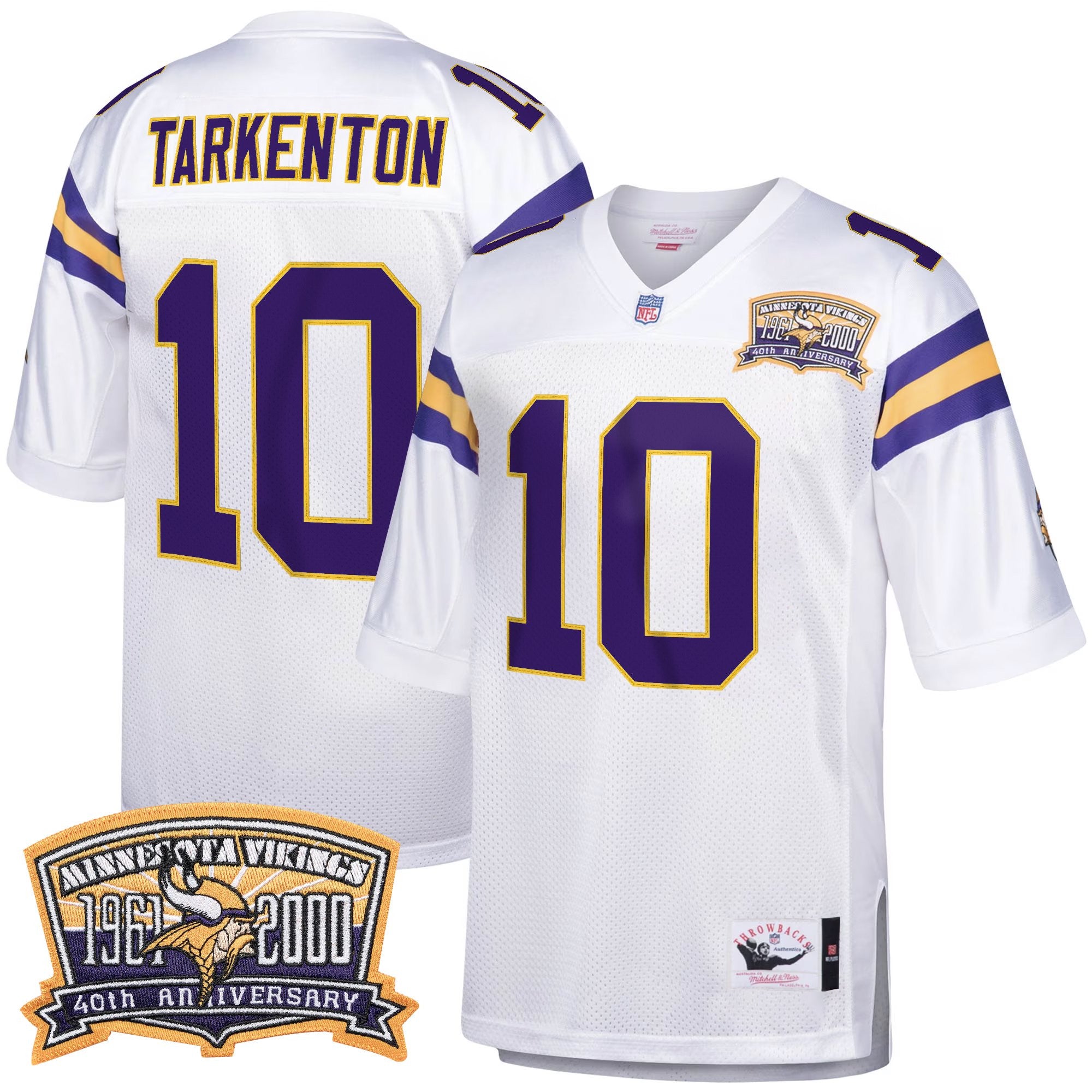 Men's Minnesota Vikings Throwback Player Jersey - All Stitched
