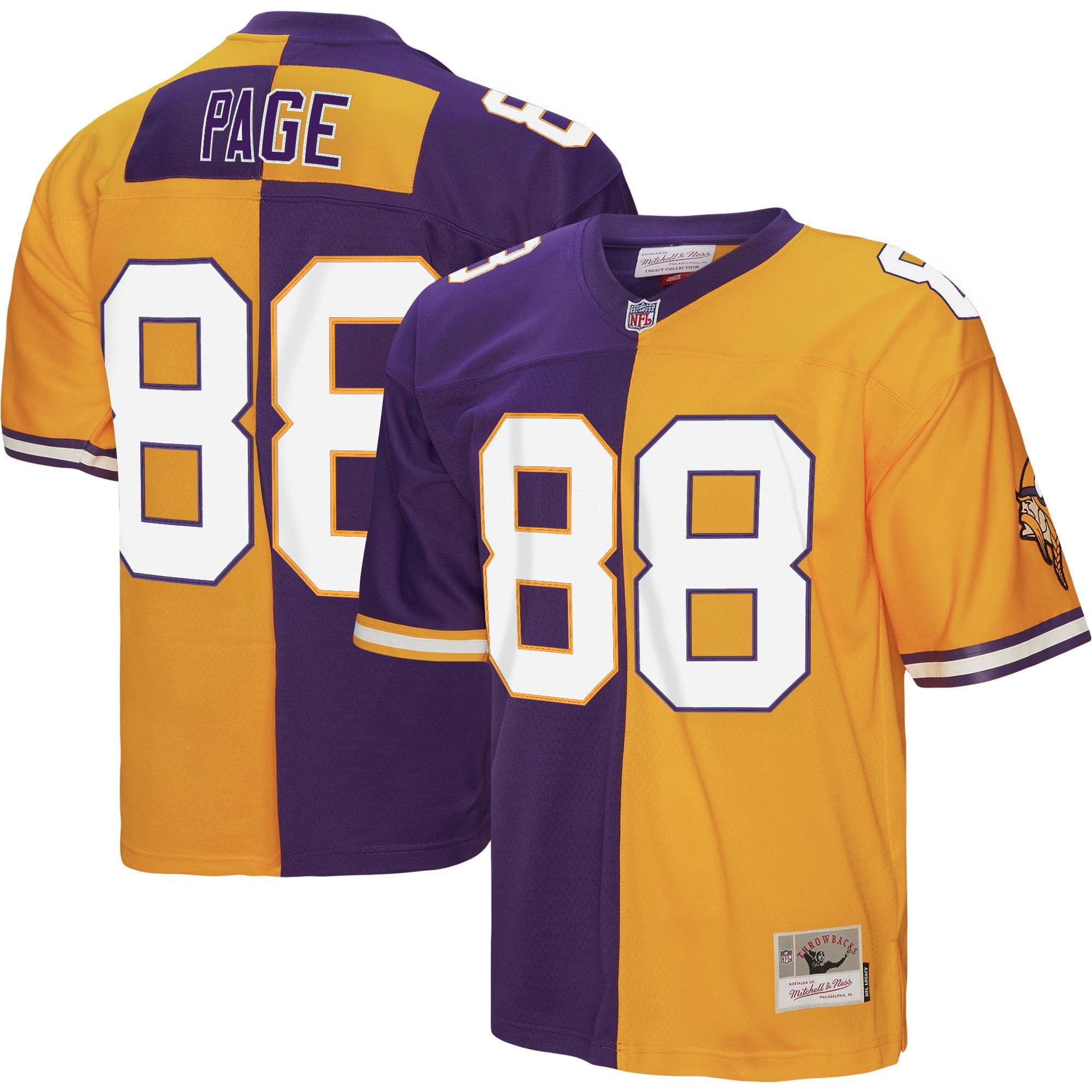 Men's Minnesota Vikings Throwback Player Jersey - All Stitched