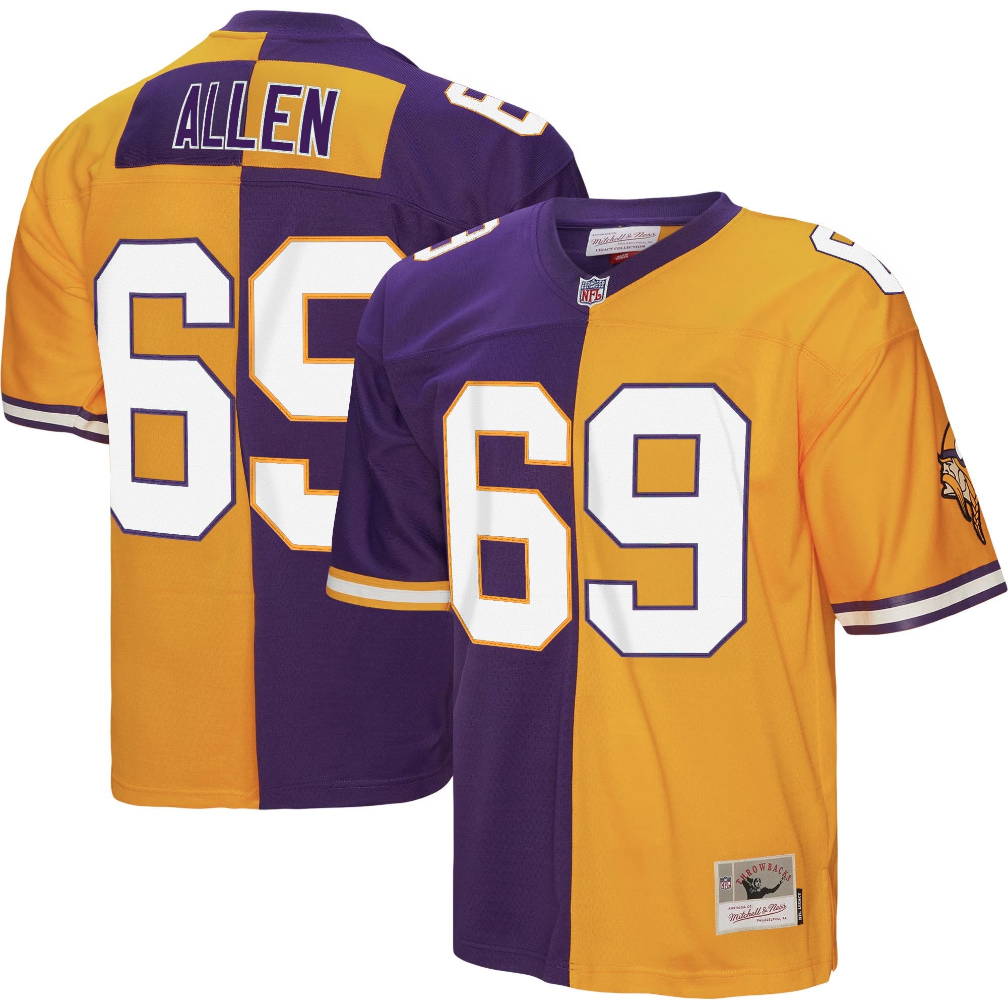 Men's Minnesota Vikings Throwback Player Jersey - All Stitched