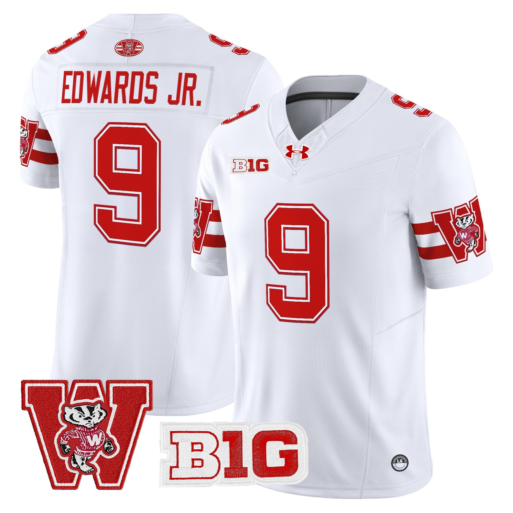 Men's Wisconsin Badgers Throwback Vapor Limited Jersey - All Stitched
