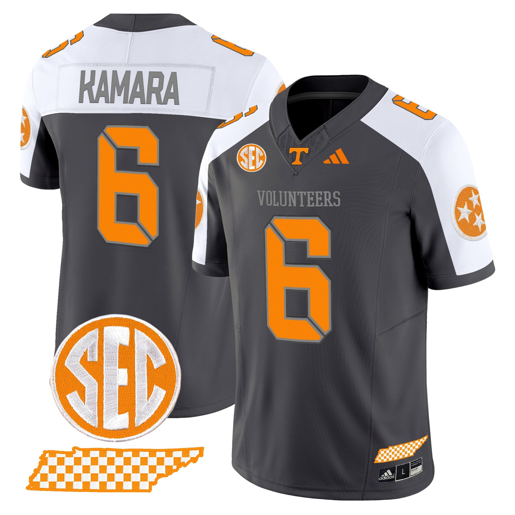Men's Tennessee Volunteers 2025 'Smokey Grey Series' Vapor Limited Jersey V3 - All Stitched