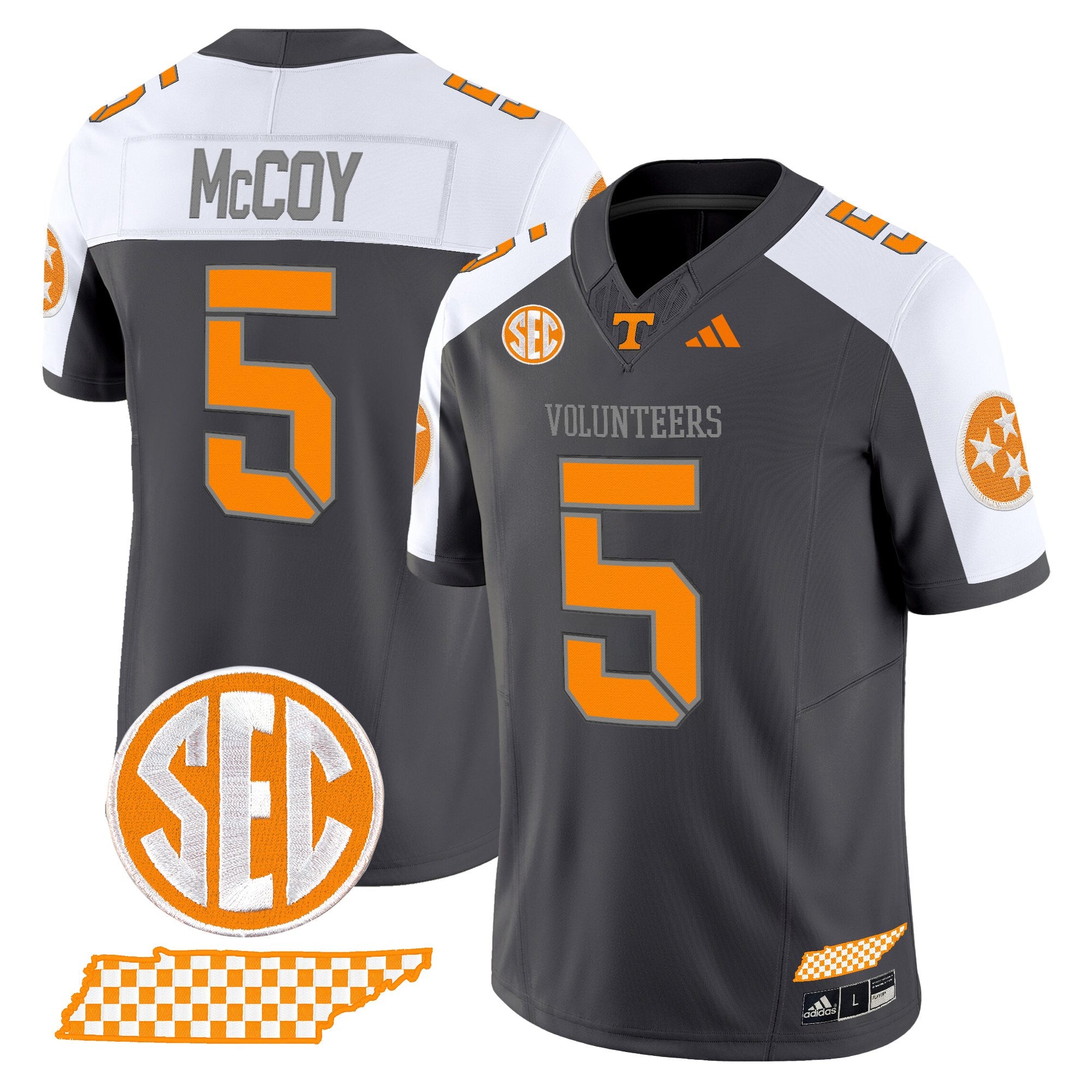 Men's Tennessee Volunteers 2025 'Smokey Grey Series' Vapor Limited Jersey V3 - All Stitched