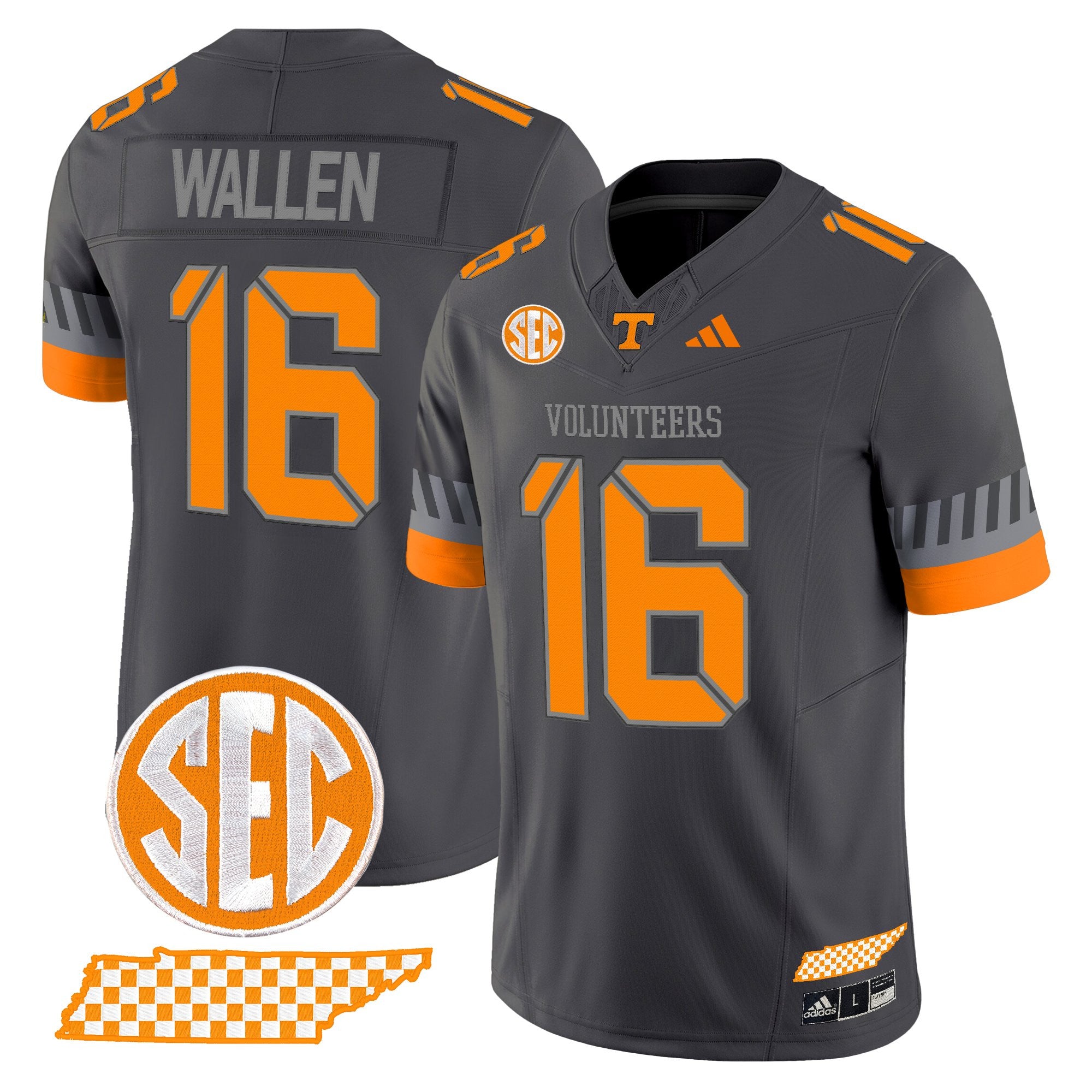 Men's Tennessee Volunteers 2025 'Smokey Grey Series' Vapor Limited Jersey V3 - All Stitched