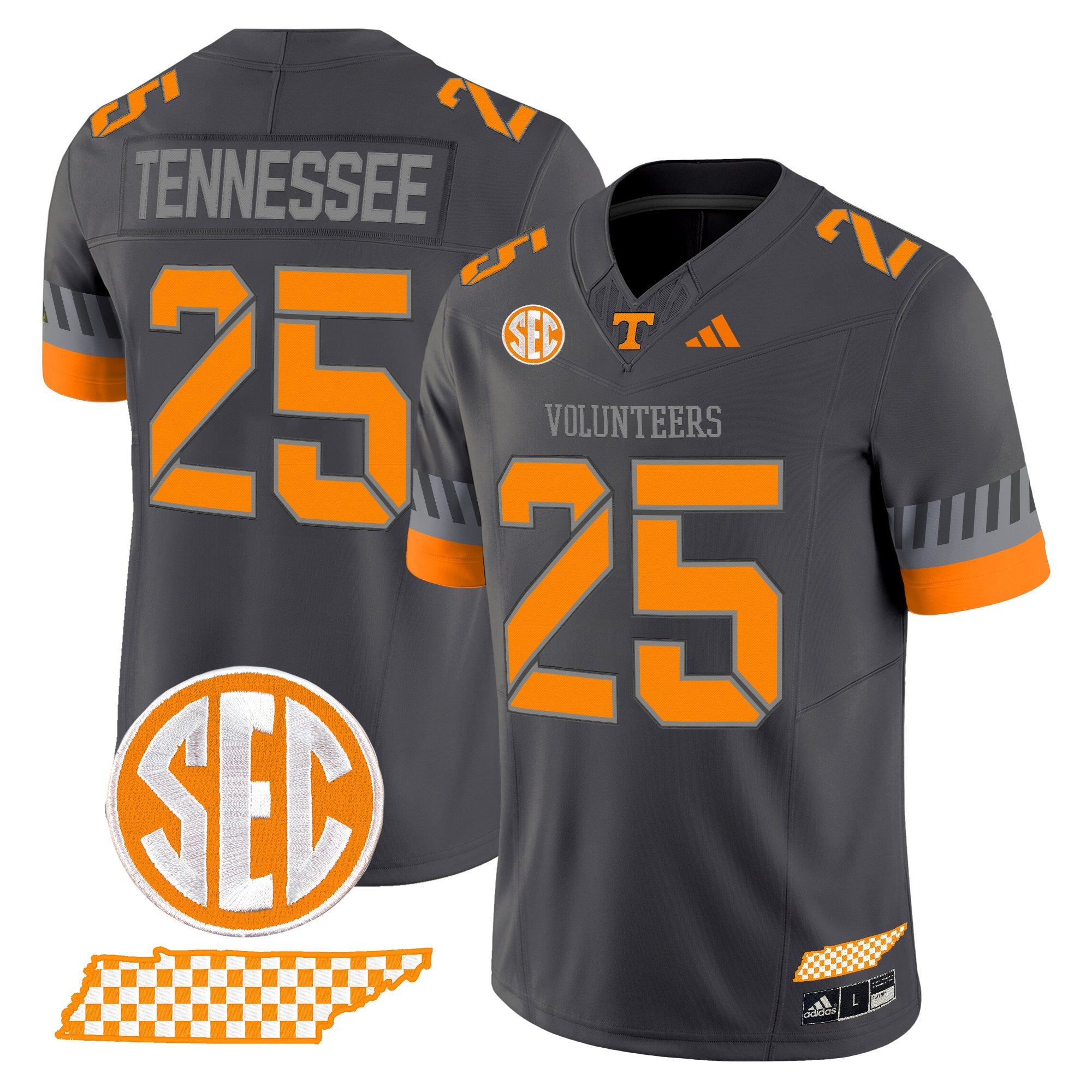 Men's Tennessee Volunteers 2025 'Smokey Grey Series' Vapor Limited Jersey V3 - All Stitched