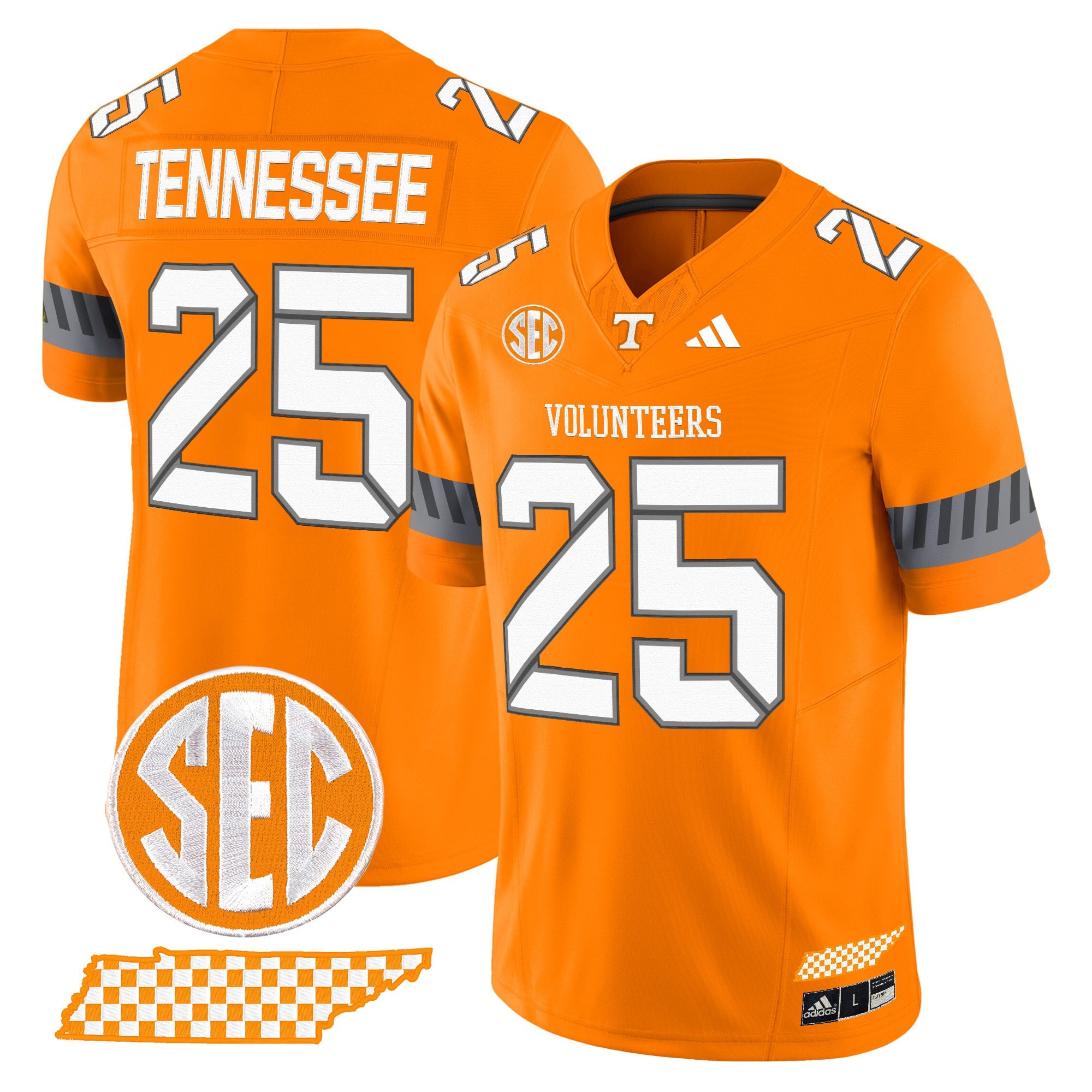 Men's Tennessee Volunteers 2025 'Smokey Grey Series' Vapor Limited Jersey V3 - All Stitched