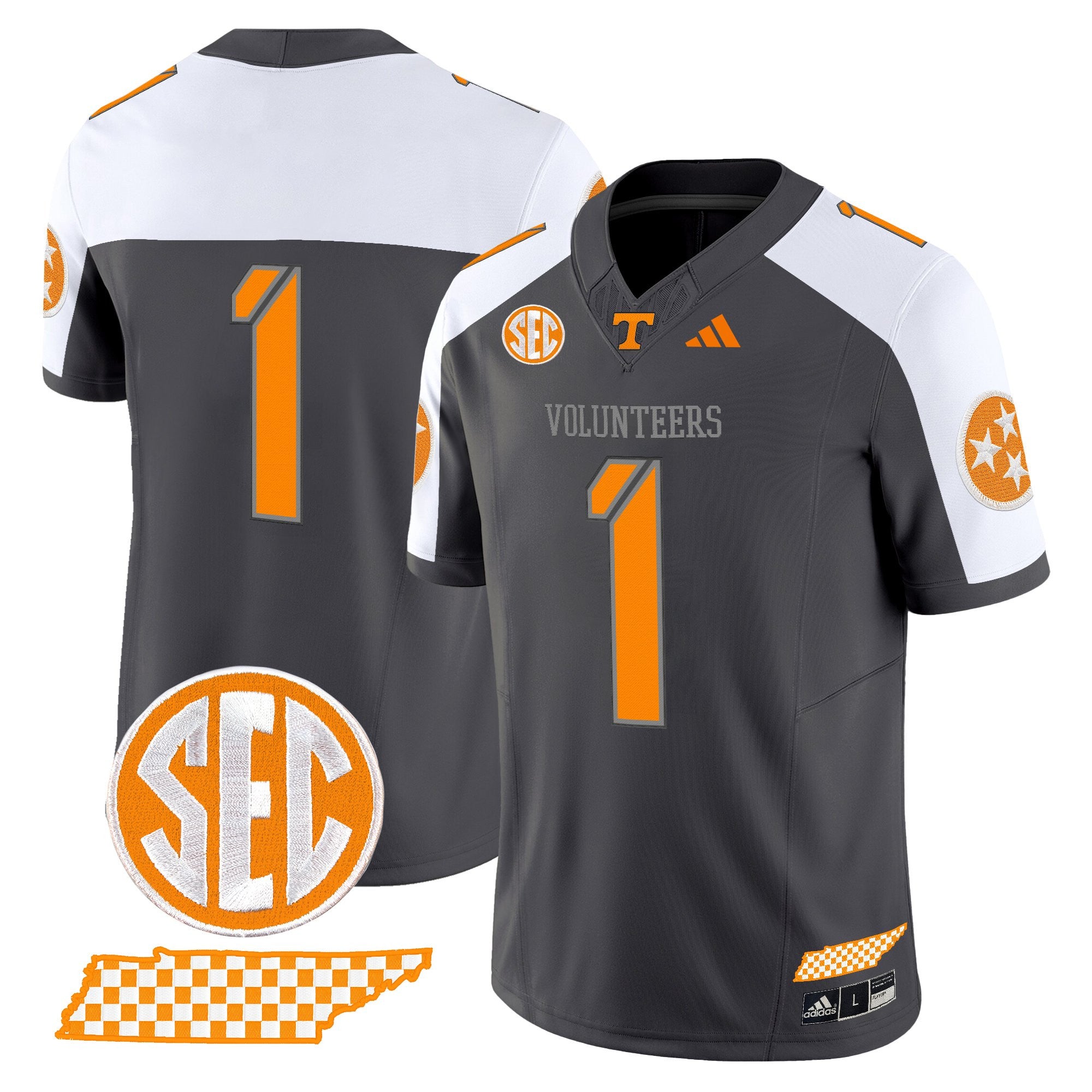 Men's Tennessee Volunteers 2025 'Smokey Grey Series' Vapor Limited Jersey V3 - All Stitched