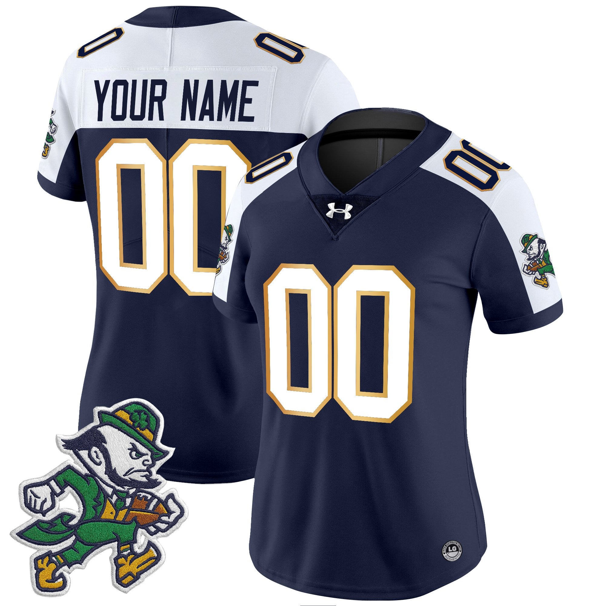 Notre Dame Fighting Irish 2025 'Gridiron Leprechaun Edition' Vapor Limited Custom Jersey – All Stitched