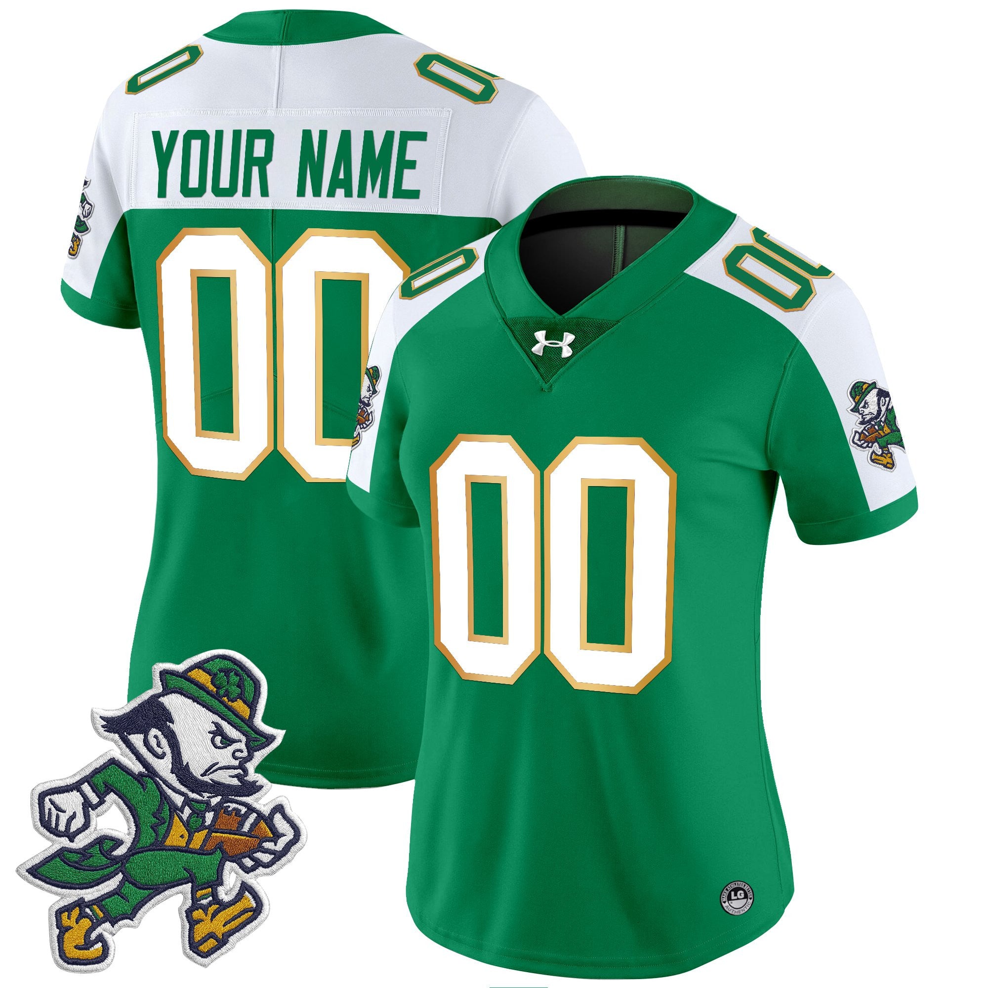 Notre Dame Fighting Irish 2025 'Gridiron Leprechaun Edition' Vapor Limited Custom Jersey – All Stitched