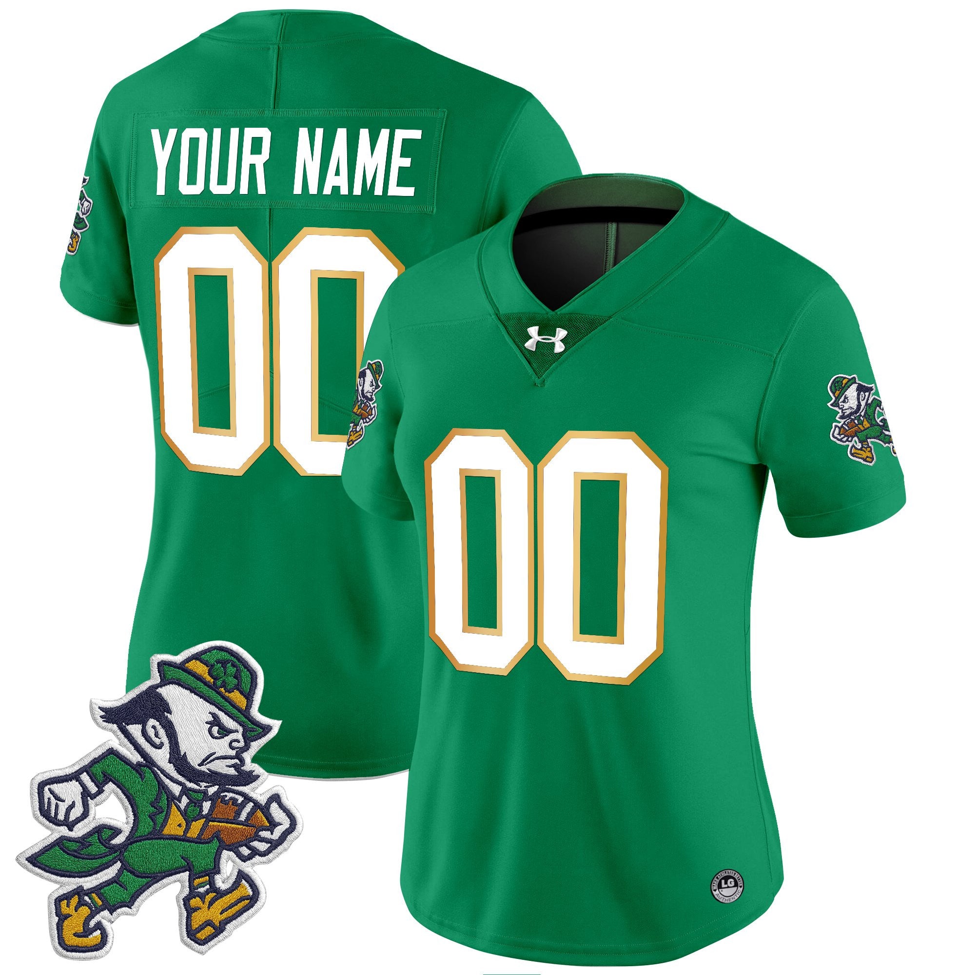 Notre Dame Fighting Irish 2025 'Gridiron Leprechaun Edition' Vapor Limited Custom Jersey – All Stitched