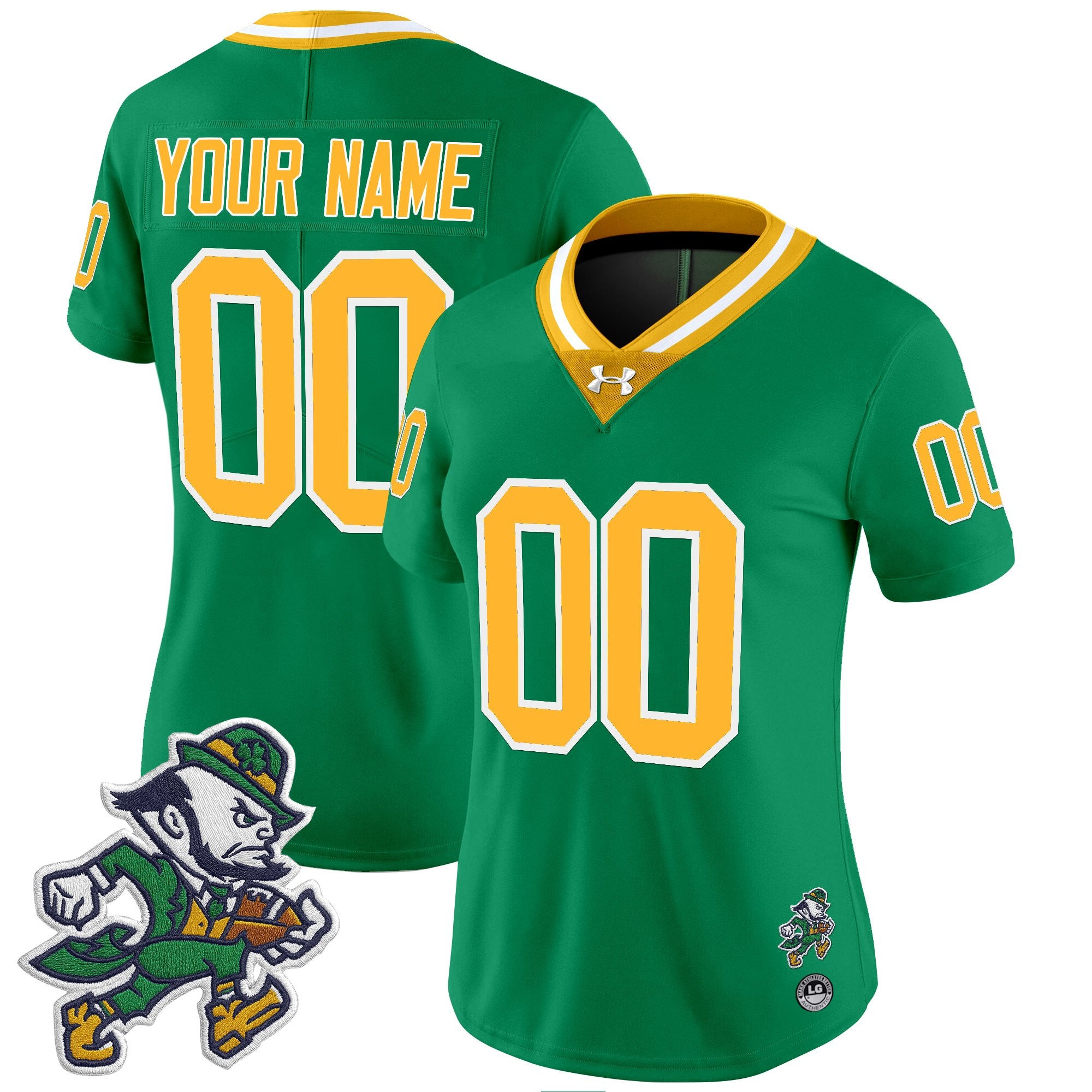 Notre Dame Fighting Irish 2025 'Gridiron Leprechaun Edition' Vapor Limited Custom Jersey – All Stitched