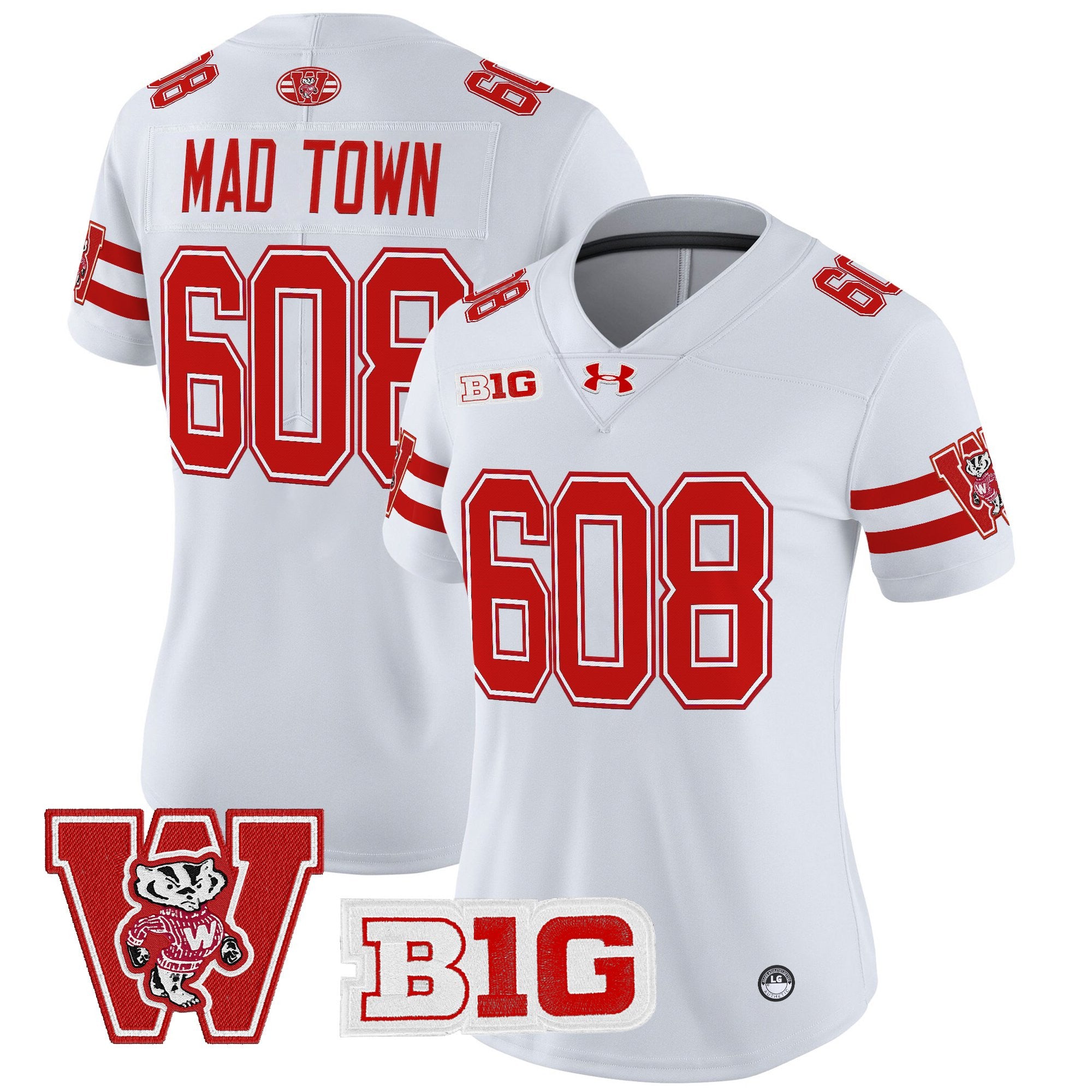 Women's Wisconsin Badgers Throwback Vapor Limited Jersey - All Stitched
