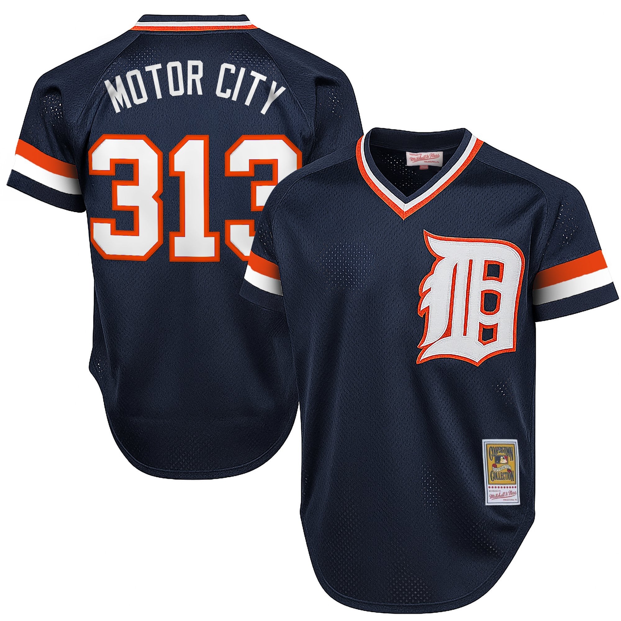Men's Detroit Tigers Throwback Jersey - Cooperstown Collection - All Stitched