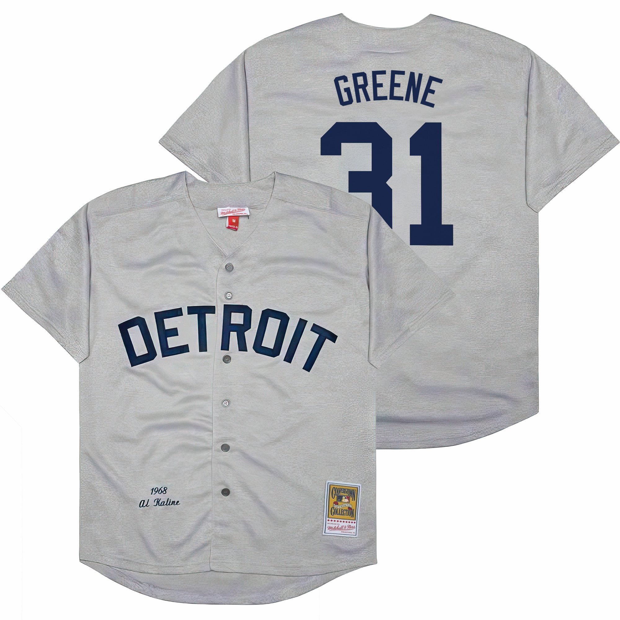 Men's Detroit Tigers Throwback Jersey - Cooperstown Collection - All Stitched