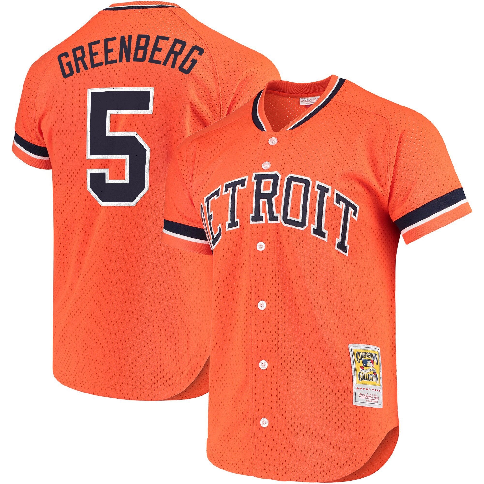 Men's Detroit Tigers Throwback Jersey - Cooperstown Collection - All Stitched