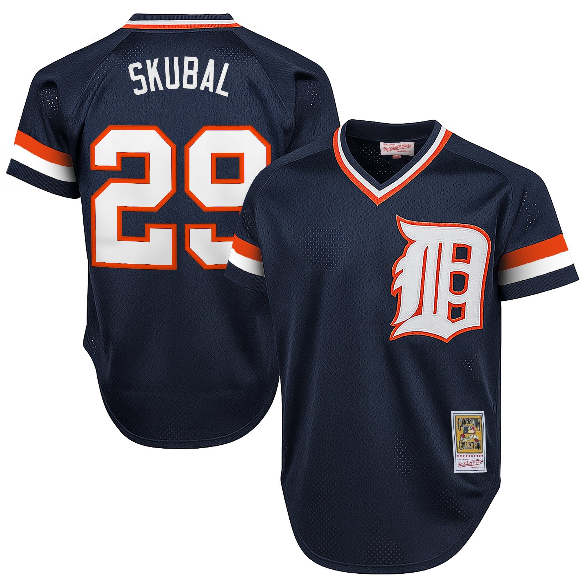 Men's Detroit Tigers Throwback Jersey - Cooperstown Collection - All Stitched